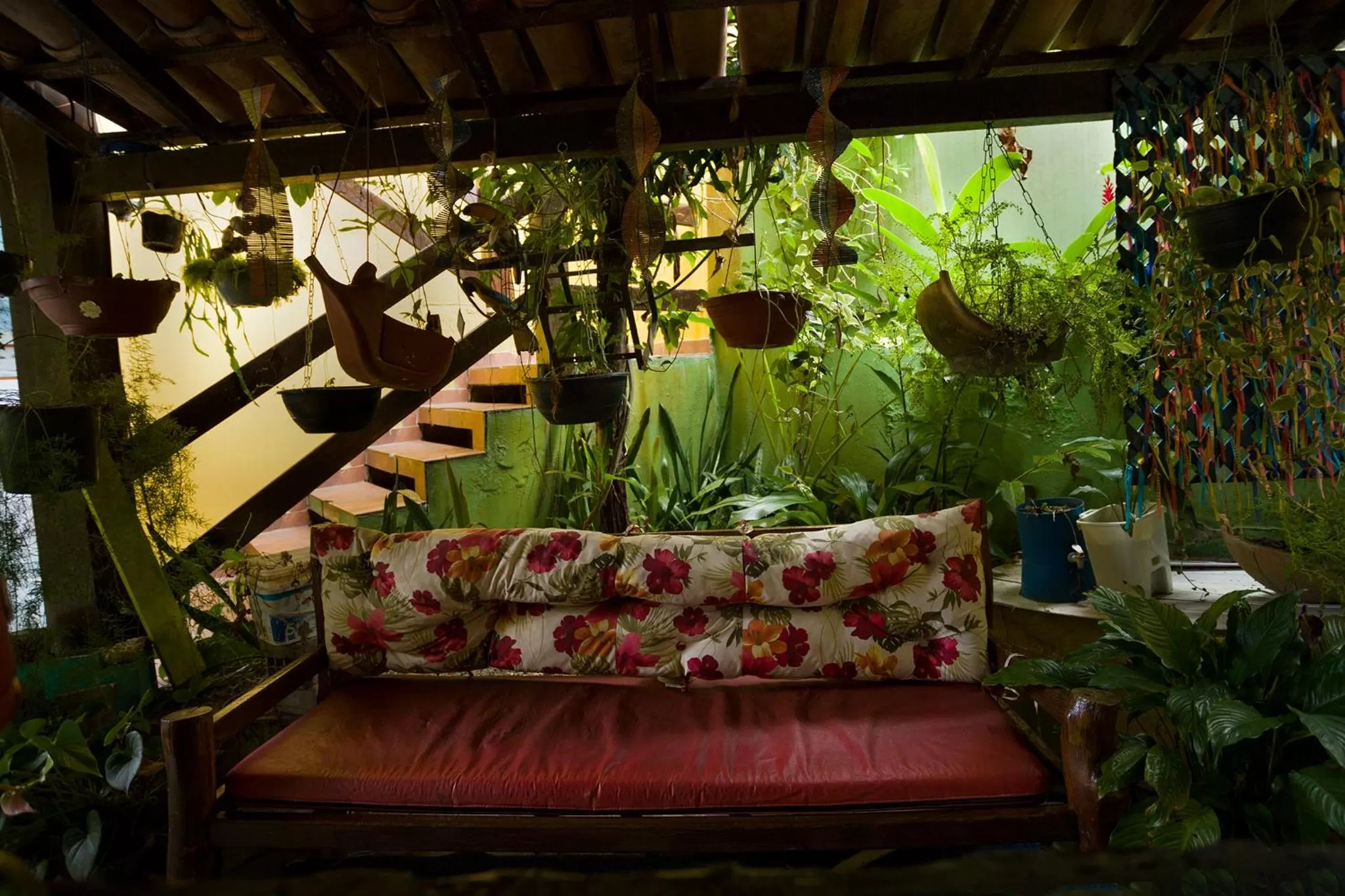 Garden view in Hospedagem La Bilbaina