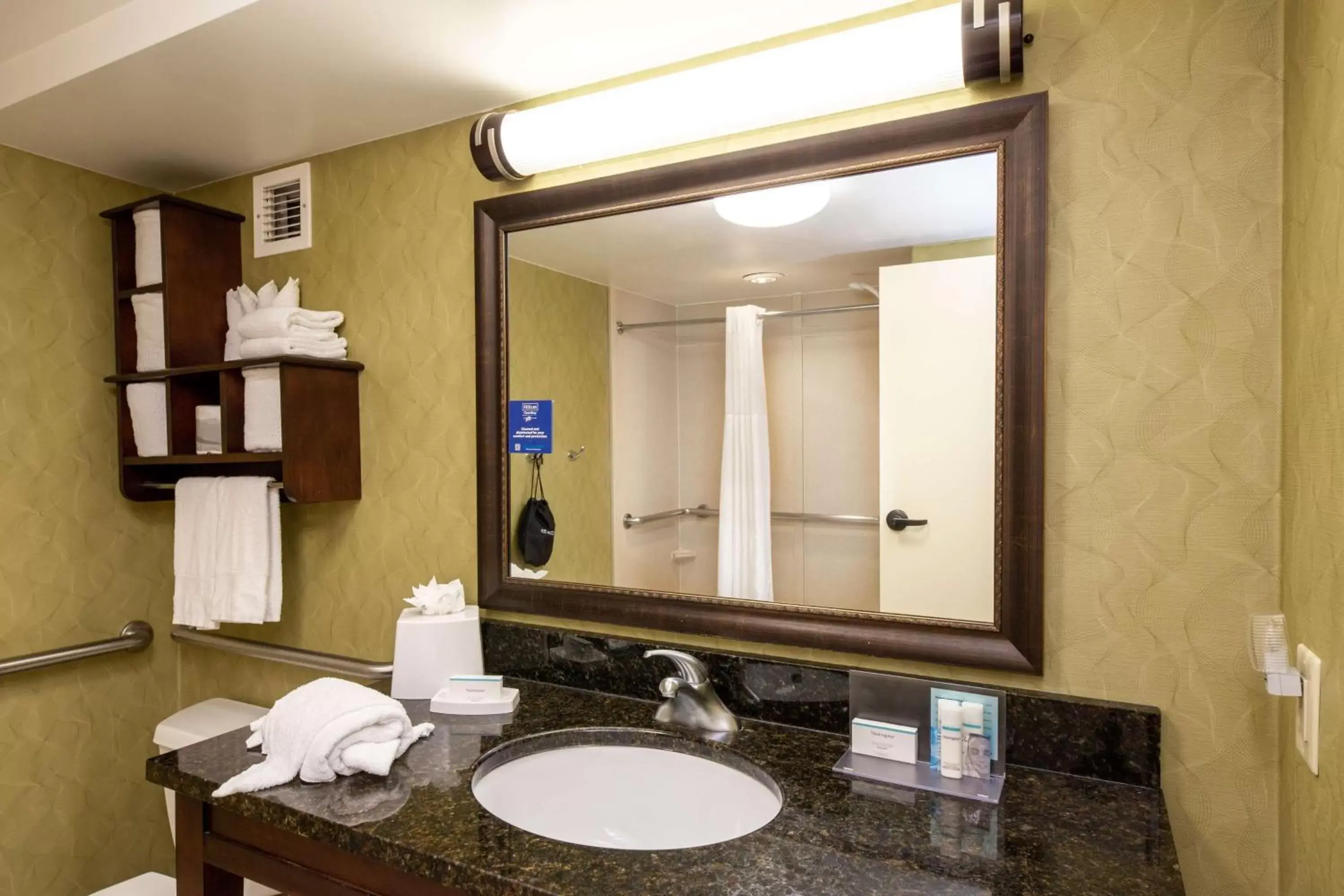 Bathroom in Hampton Inn Winston-Salem Hanes Mall