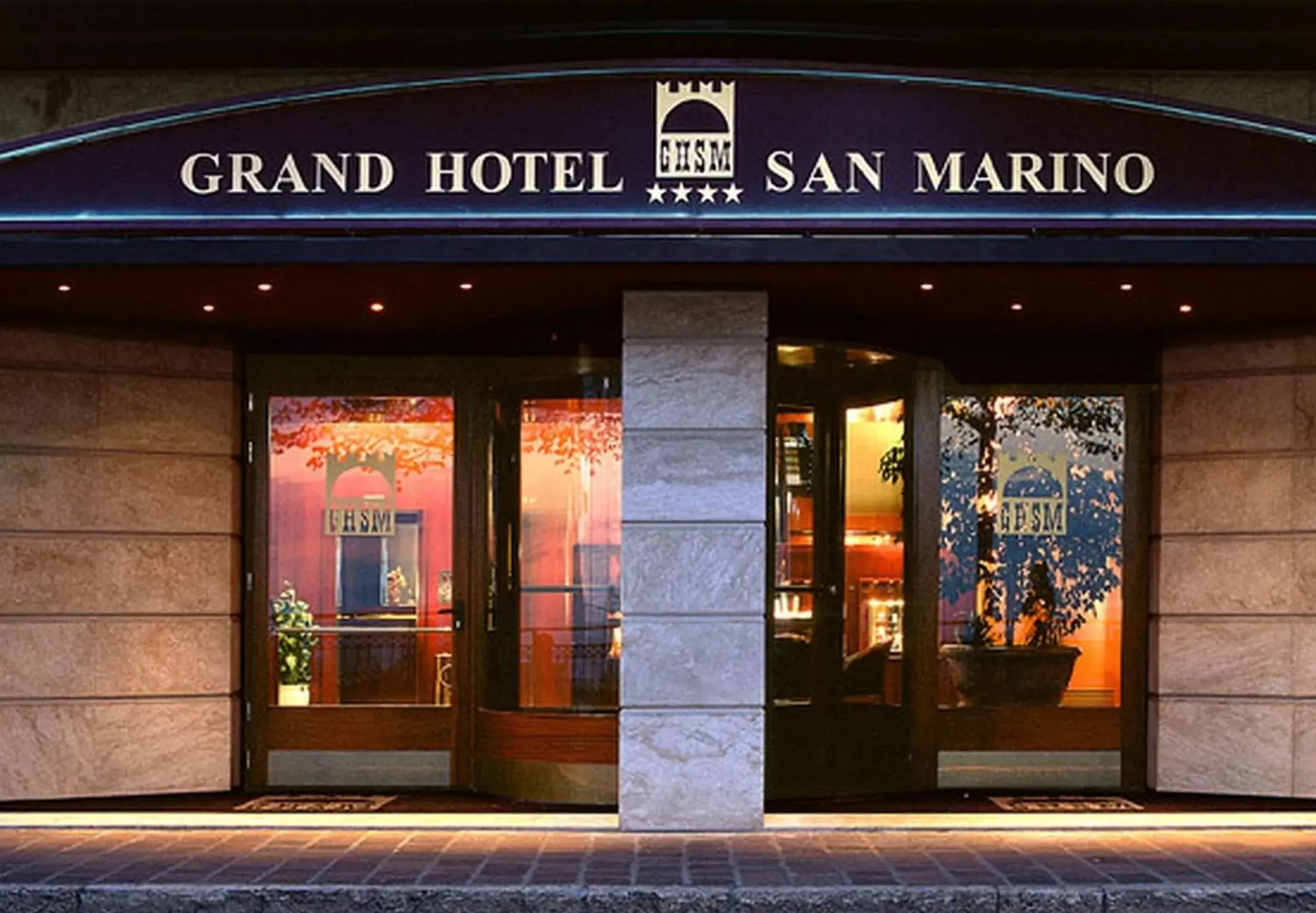 Facade/entrance in Grand Hotel San Marino