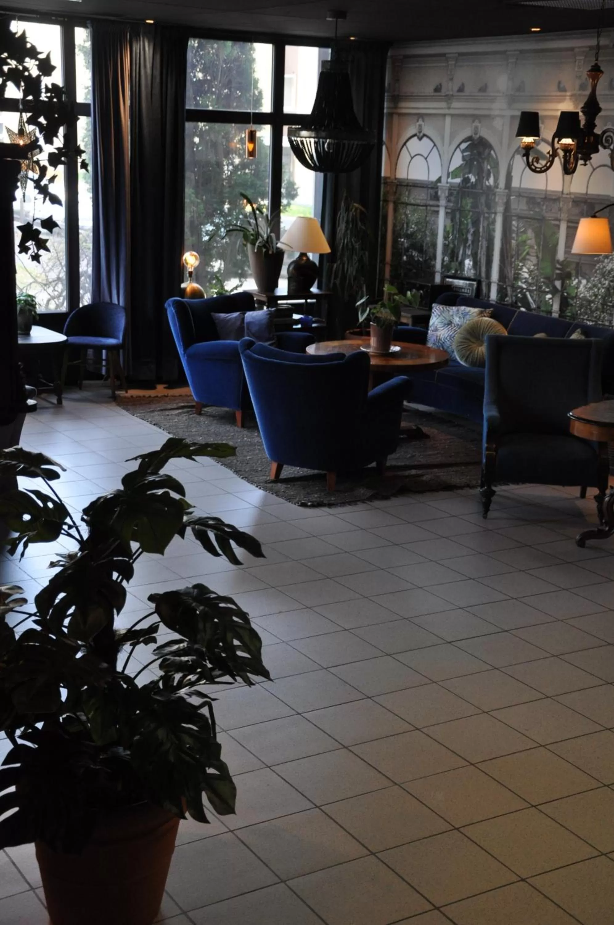 Lobby or reception in Järnvägshotellet Edsbyn