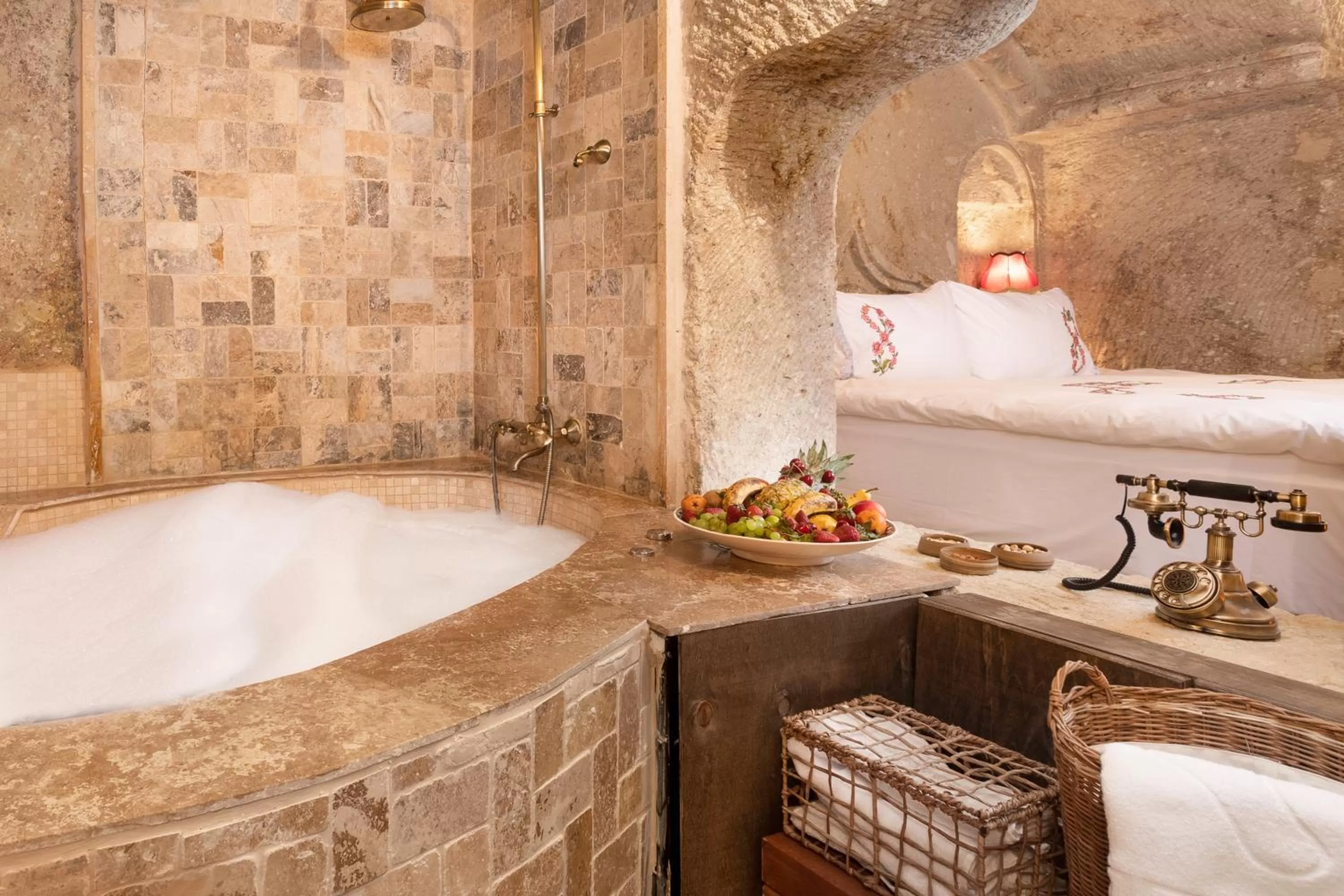 Bathroom in Kayata Cave Suites Special Class