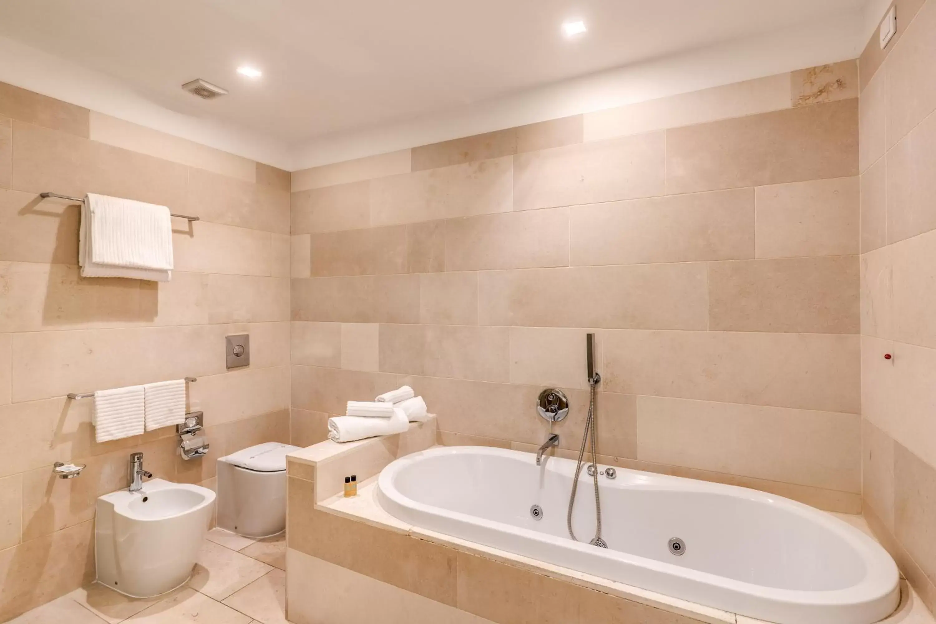 Bath, Bathroom in Hotel Isola Sacra Rome Airport
