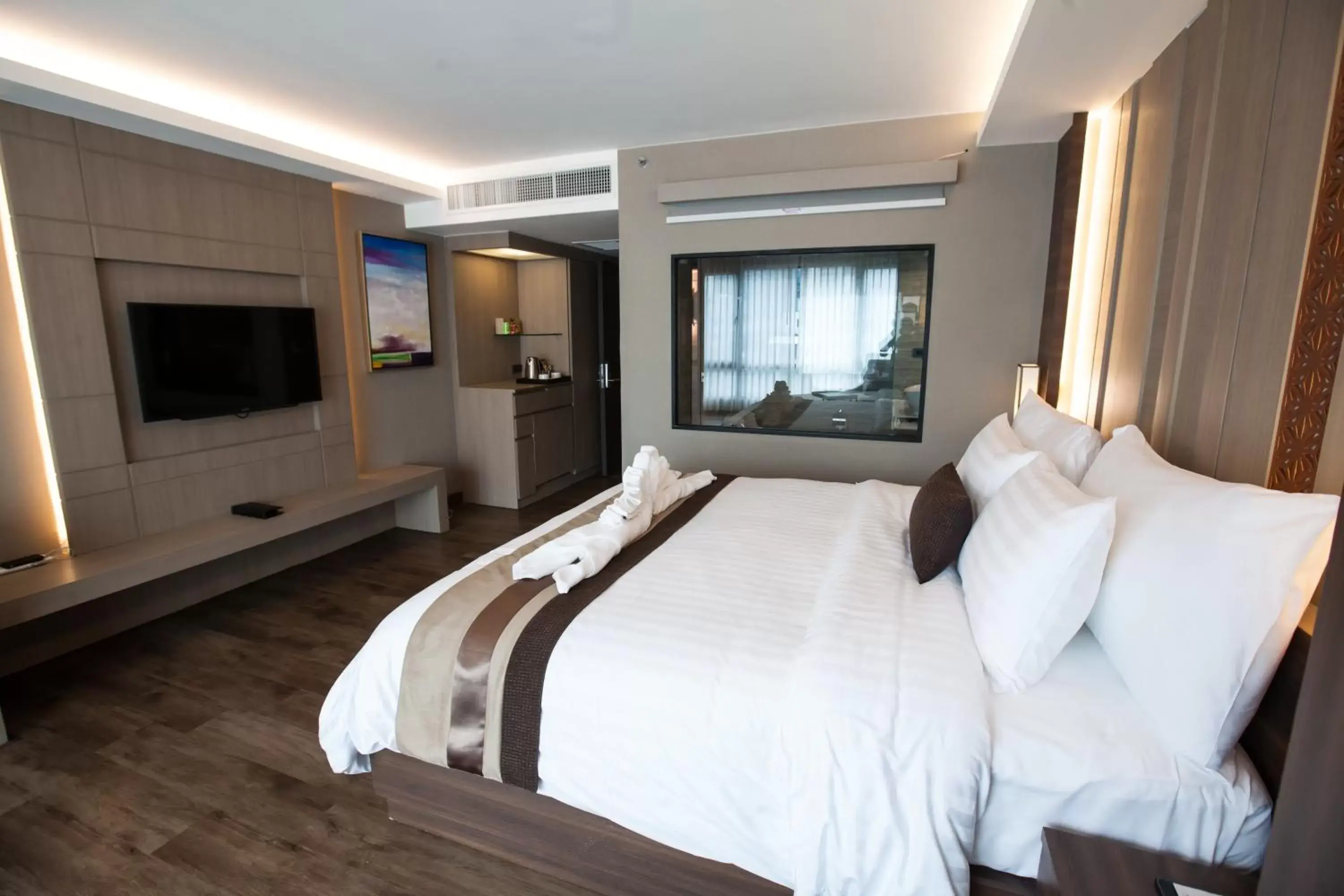 Bedroom, Bed in Arte Hotel - SHA Extra Plus