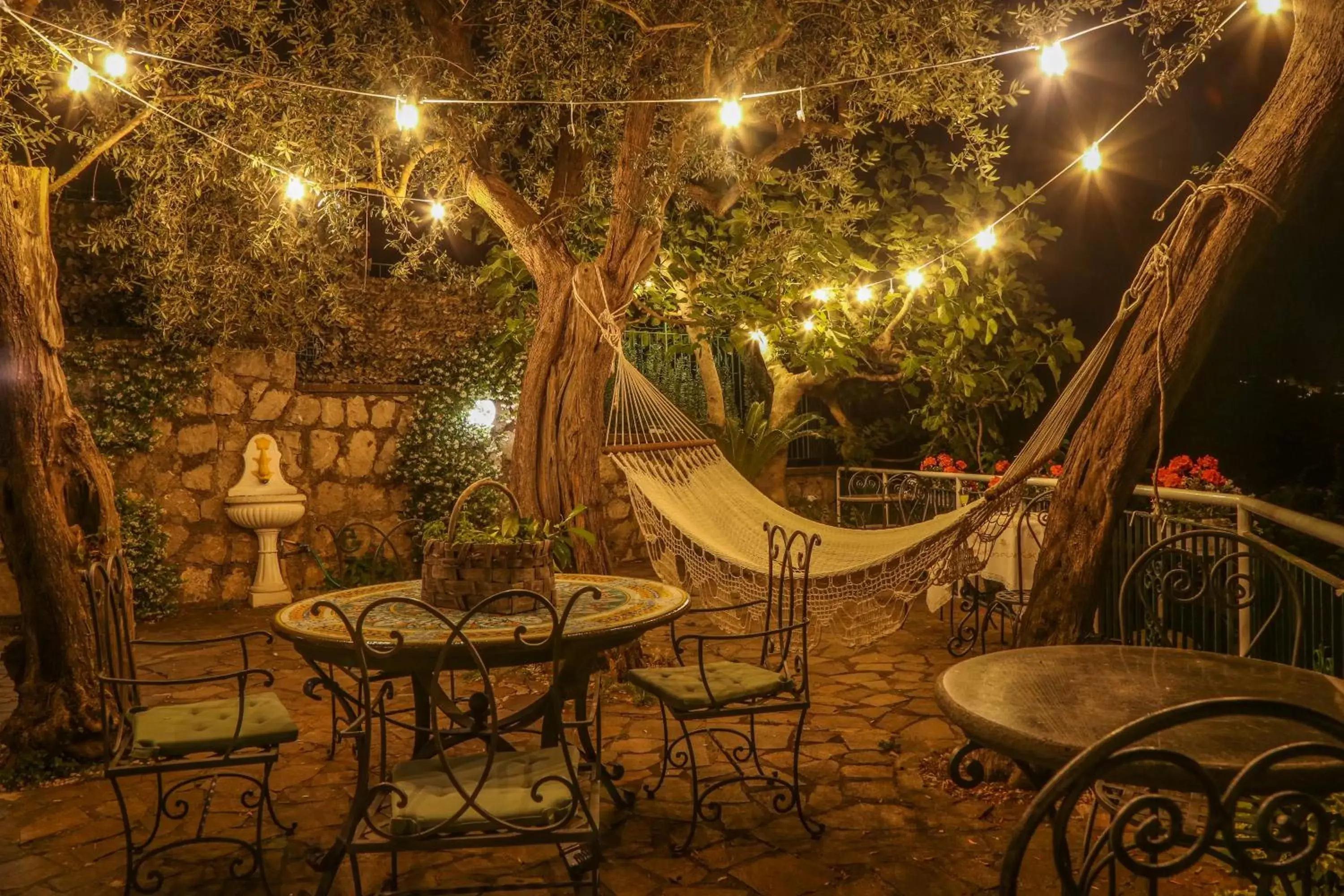 Patio in Villa Costanza sorrento B&b