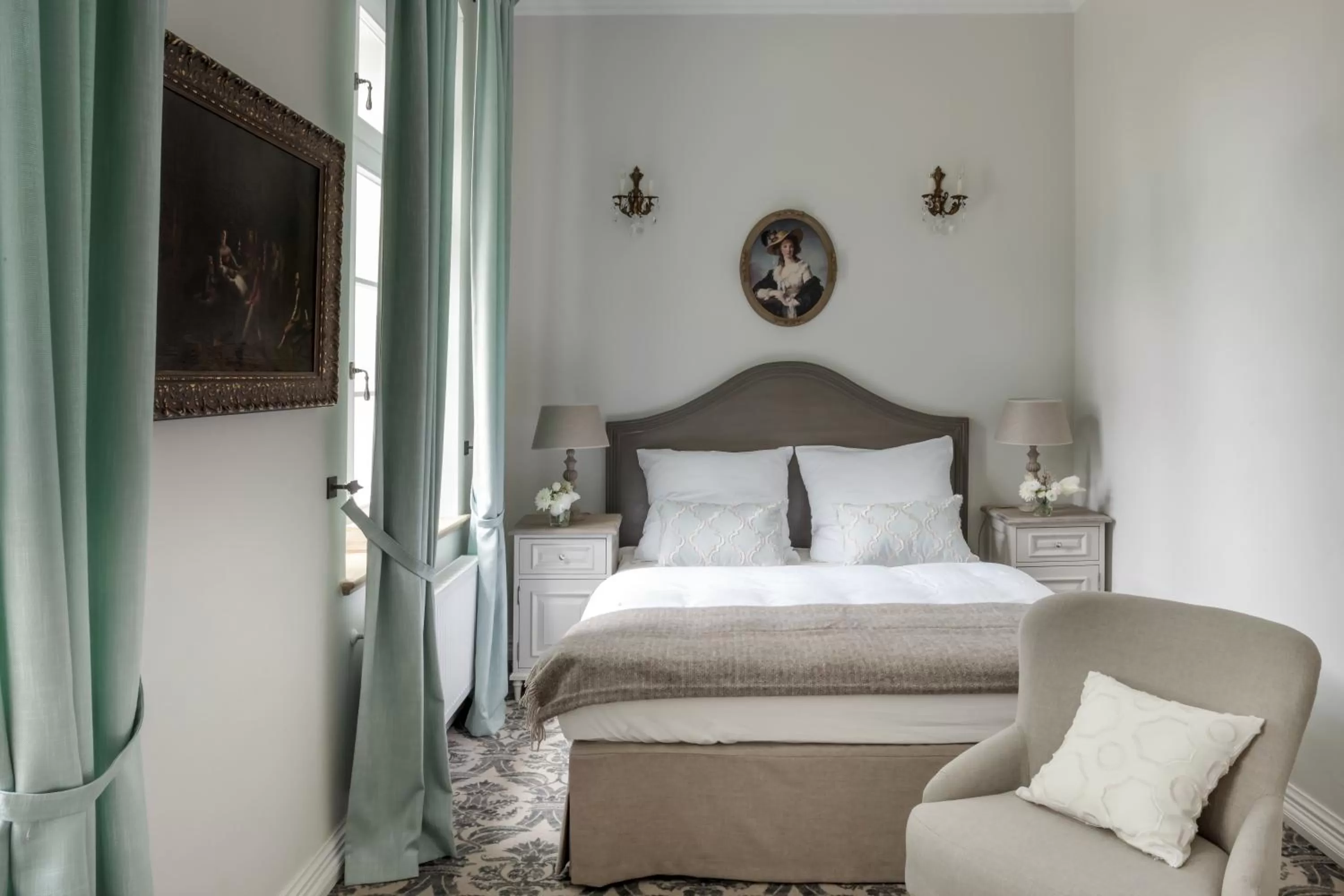 Photo of the whole room, Bed in Pałac Kamieniec