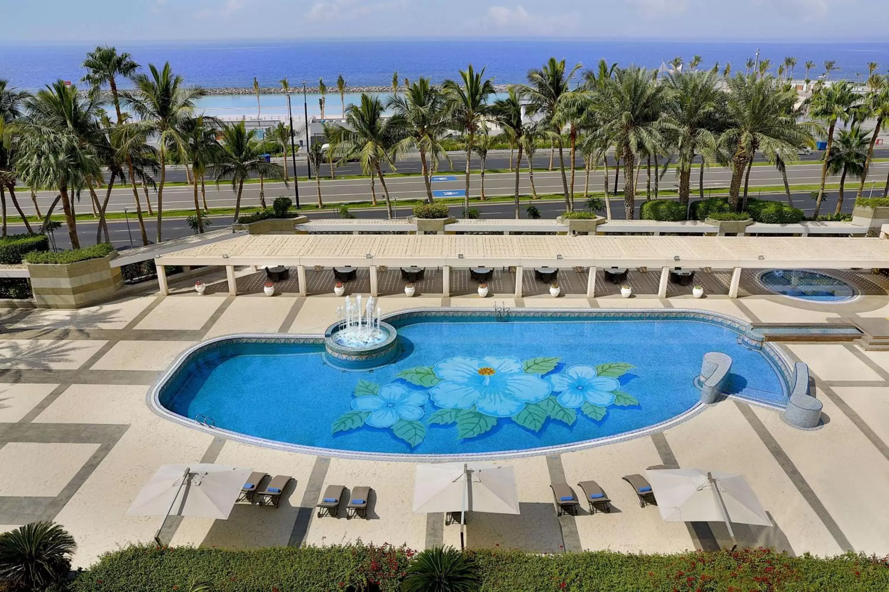 Pool View in Jeddah Hilton