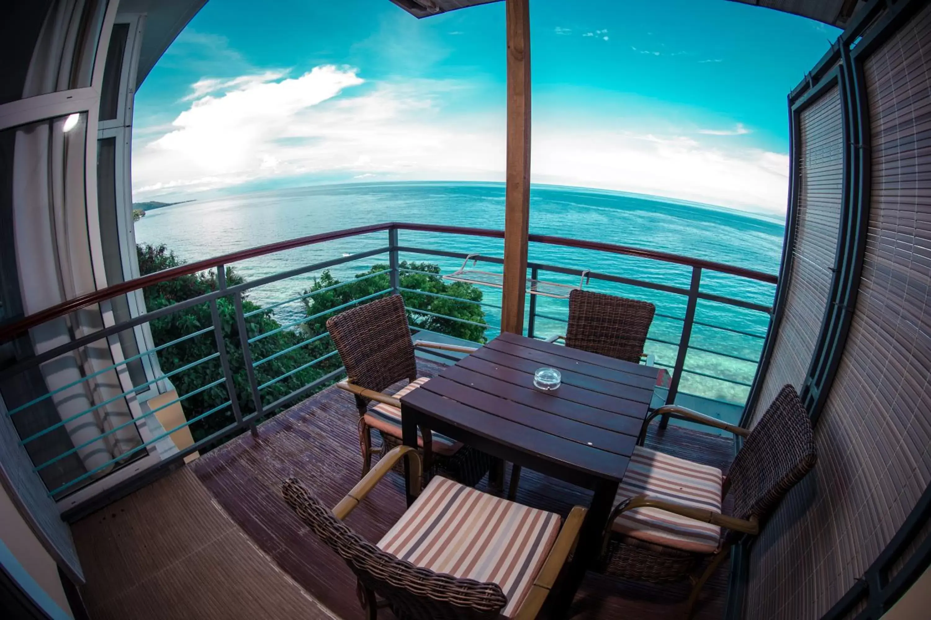 Balcony/Terrace, Sea View in Oslob Seafari Resort