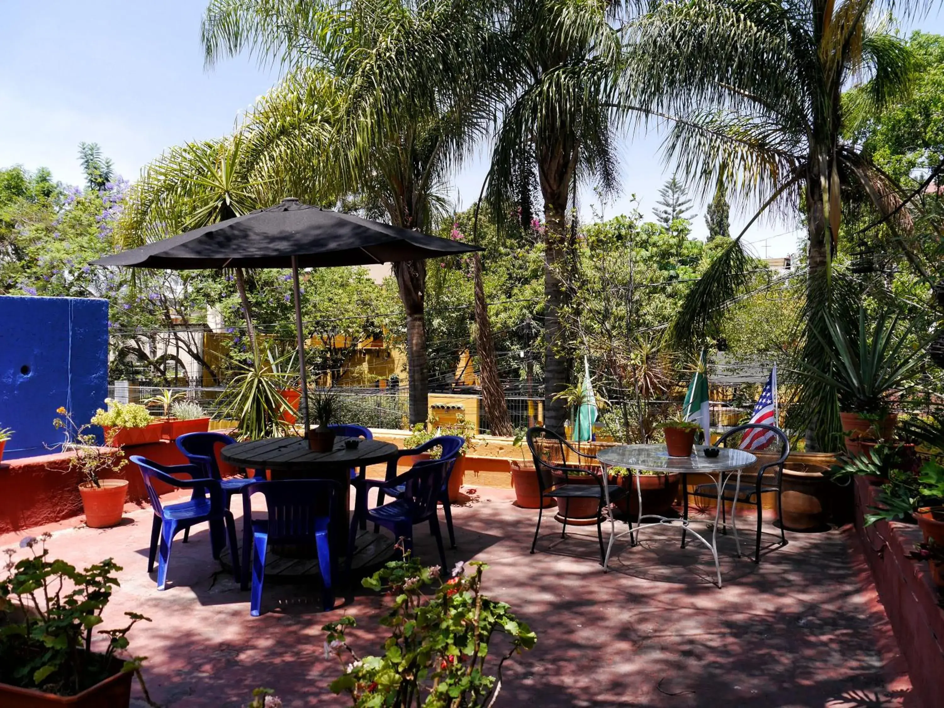 Balcony/Terrace, Restaurant/Places to Eat in Hostel Hospedarte Chapultepec