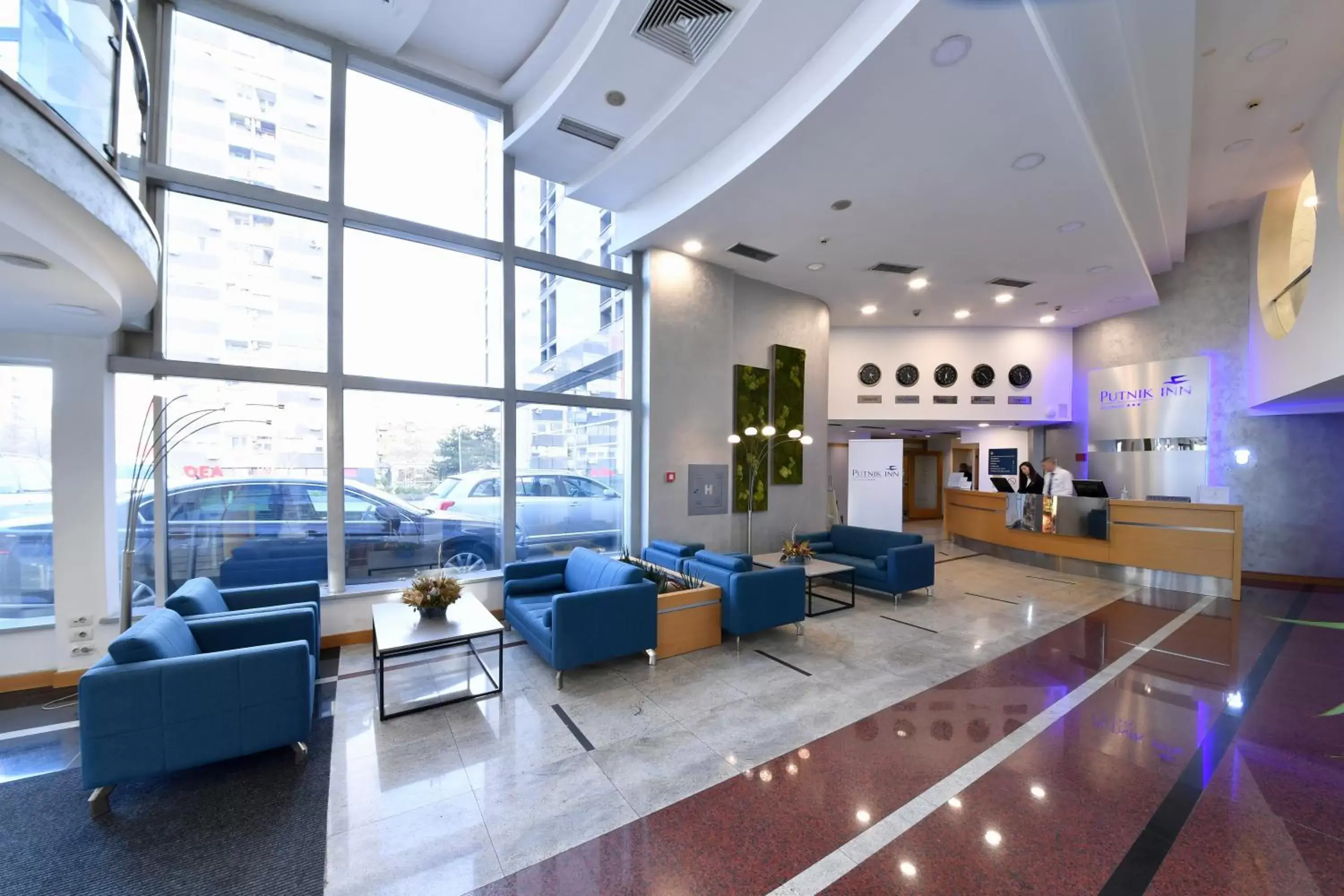 Lobby or reception in Putnik Inn Belgrade Lobby or reception in Putnik Inn Belgrade