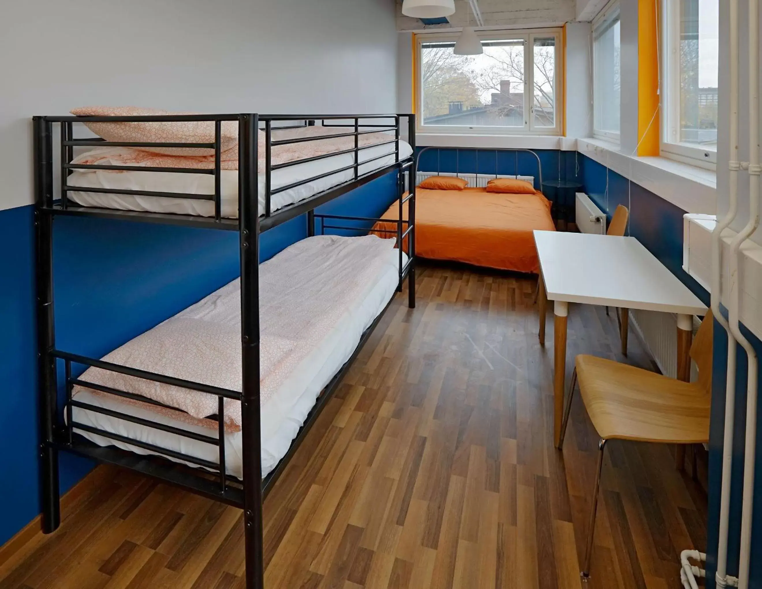 Bed, Bunk Bed in CheapSleep Hostel Helsinki