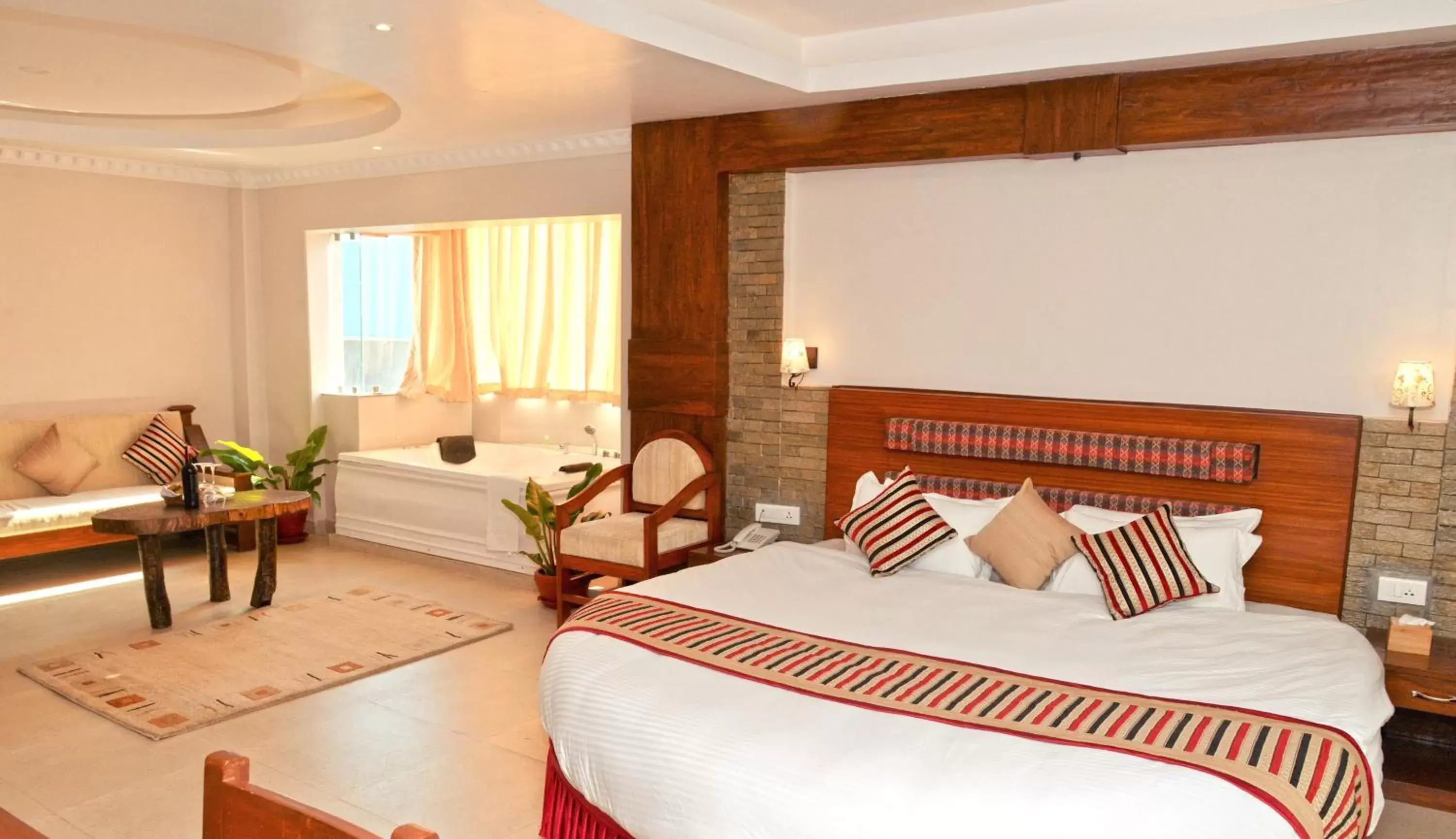 Bed in Kuti Resort & Spa