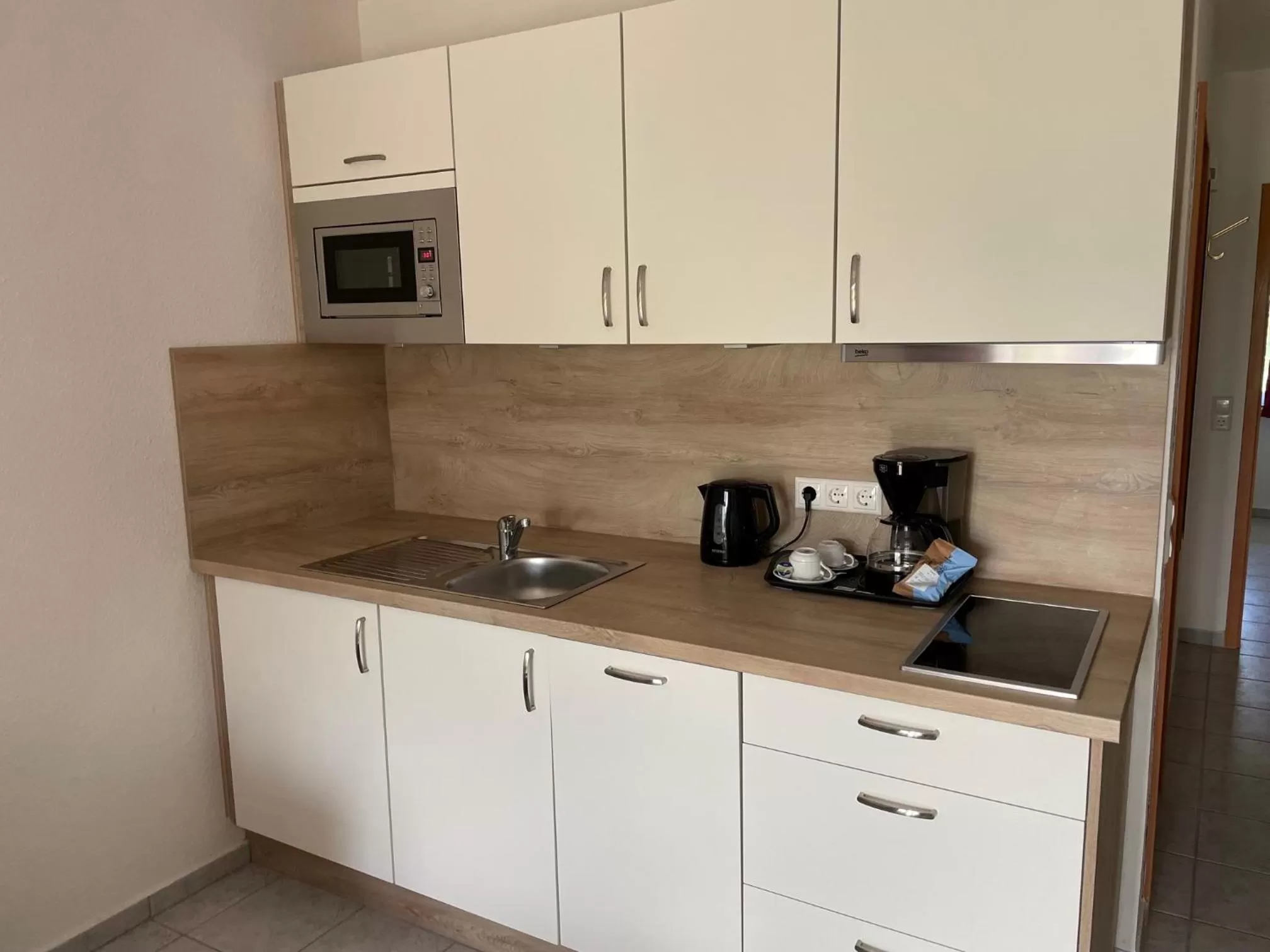 Kitchen or kitchenette in Mare Balticum Urlaub auf Rügen