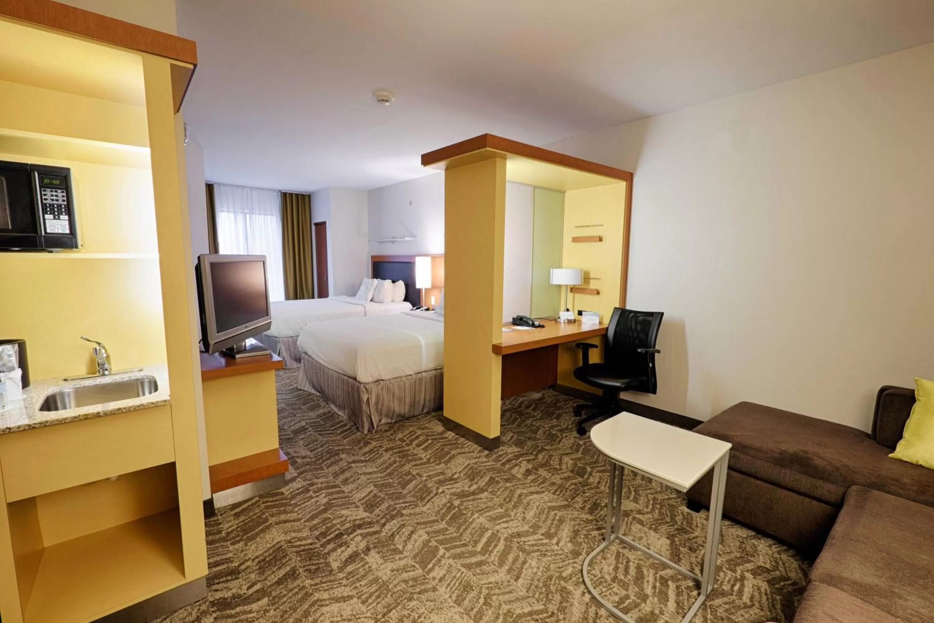 Suite with Two Queen Beds and Sofa Bed - Hearing Accessible in SpringHill Suites by Marriott Albany Latham-Colonie