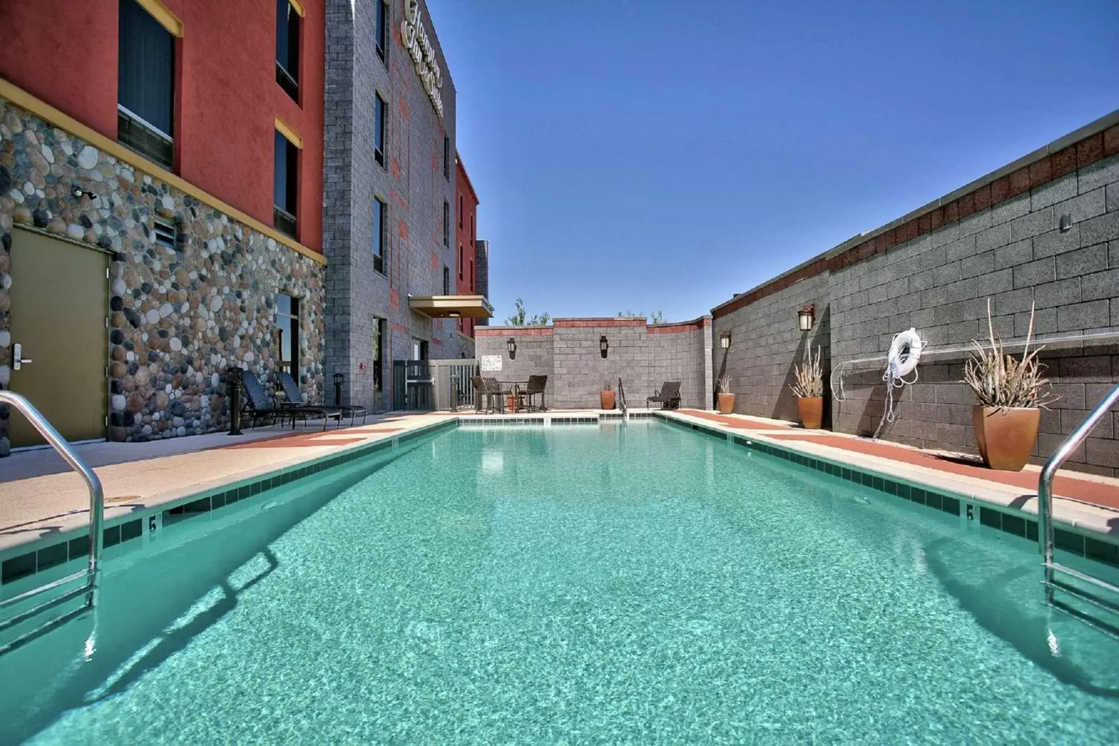 Pool view in Hampton Inn & Suites Scottsdale at Talking Stick Pool view in Hampton Inn & Suites Scottsdale at Talking Stick