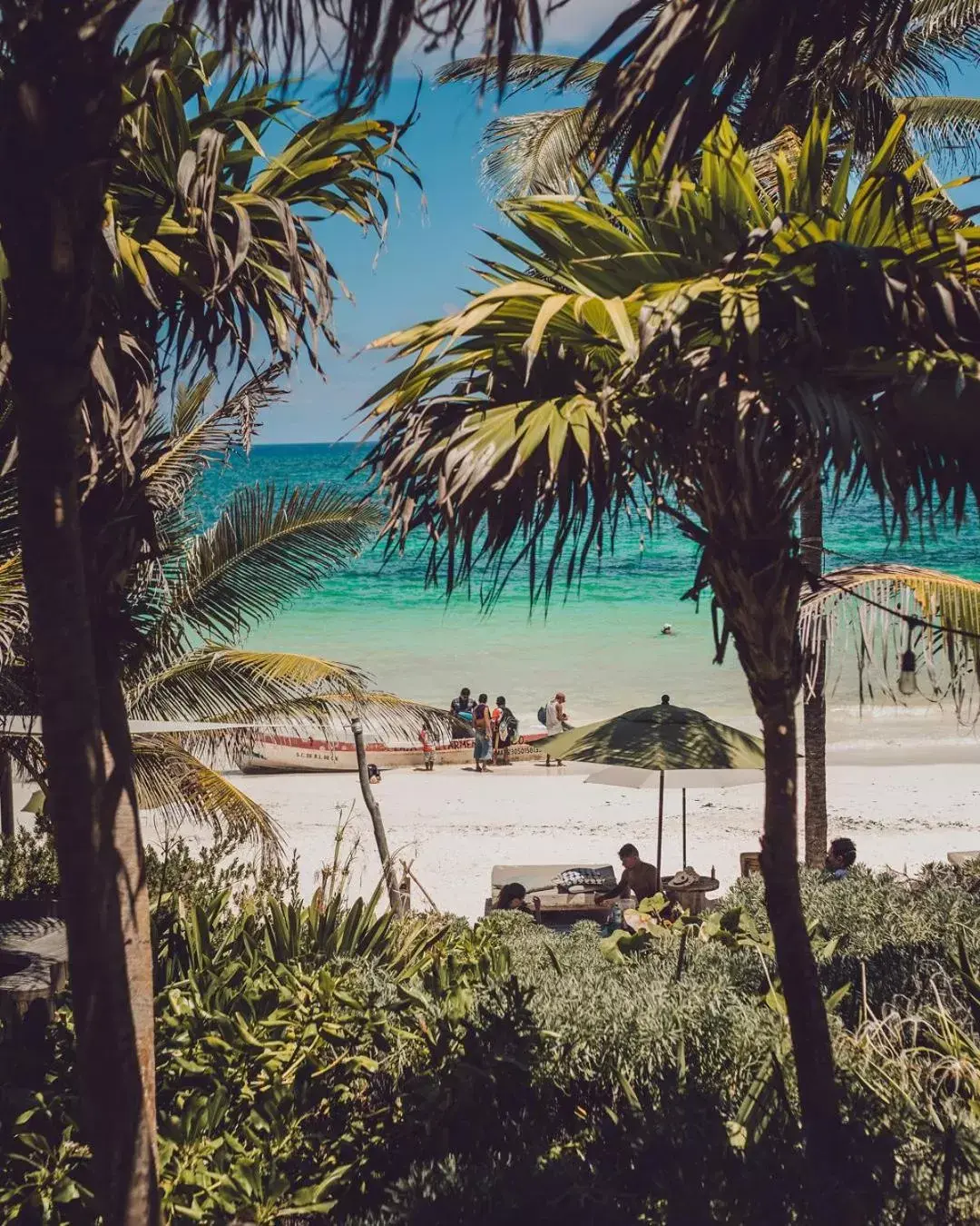 Beach in Chiringuito Tulum