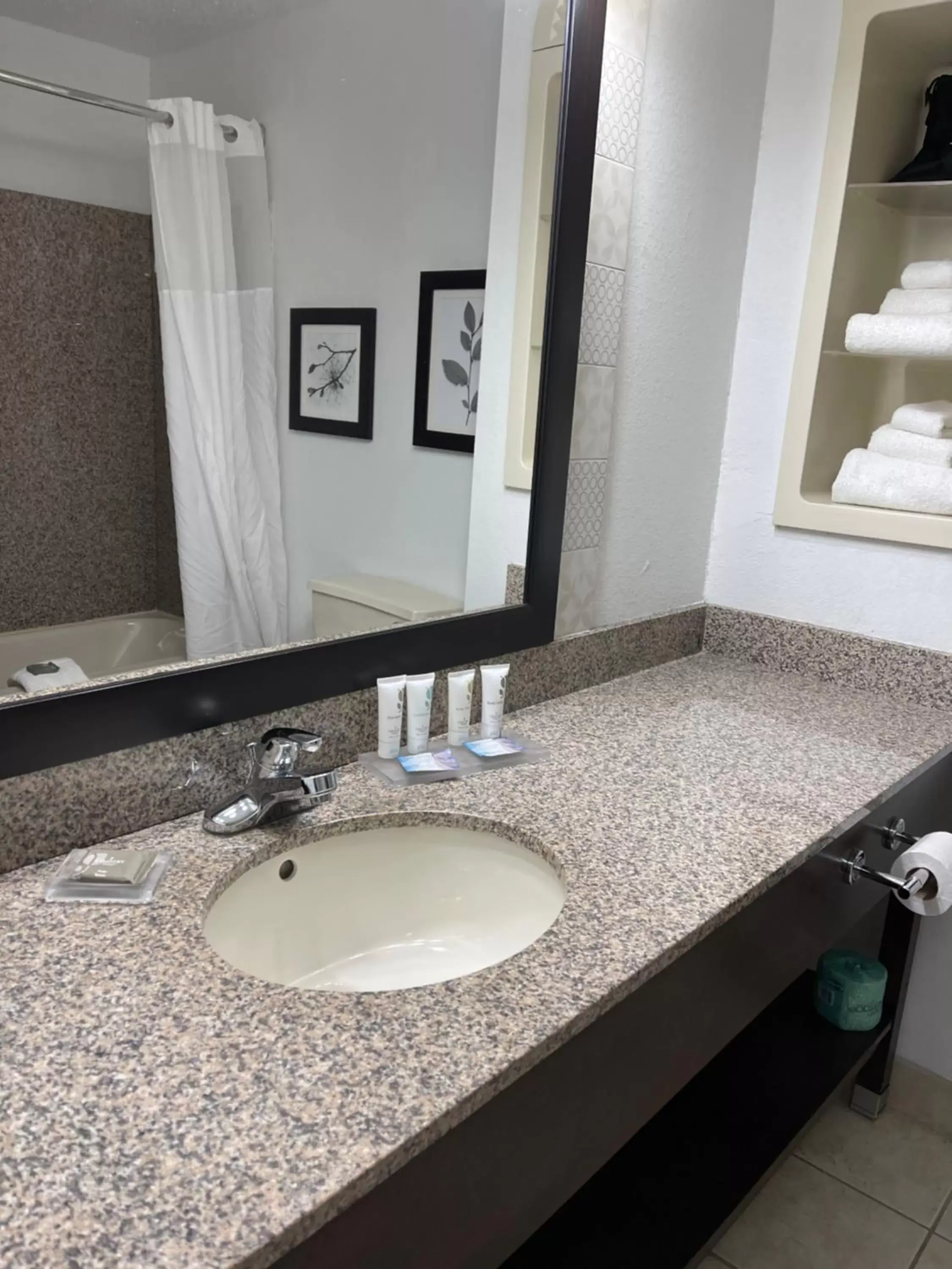 Bathroom in Country Inn & Suites by Radisson, Merrillville, IN