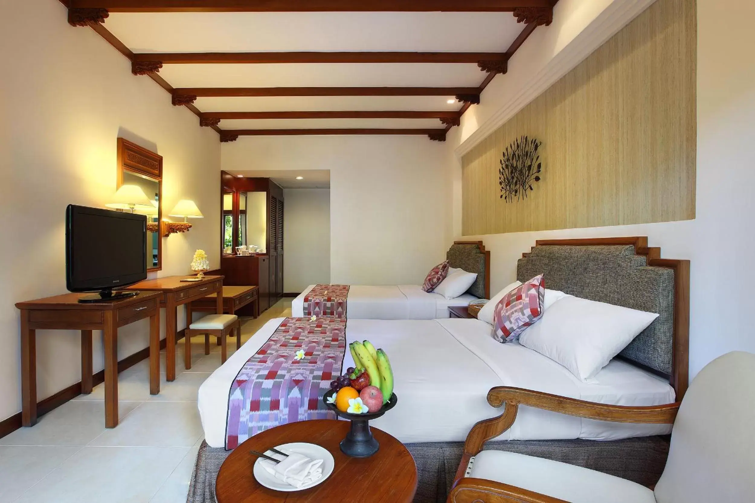 Bed in Bali Mandira Beach Resort & Spa