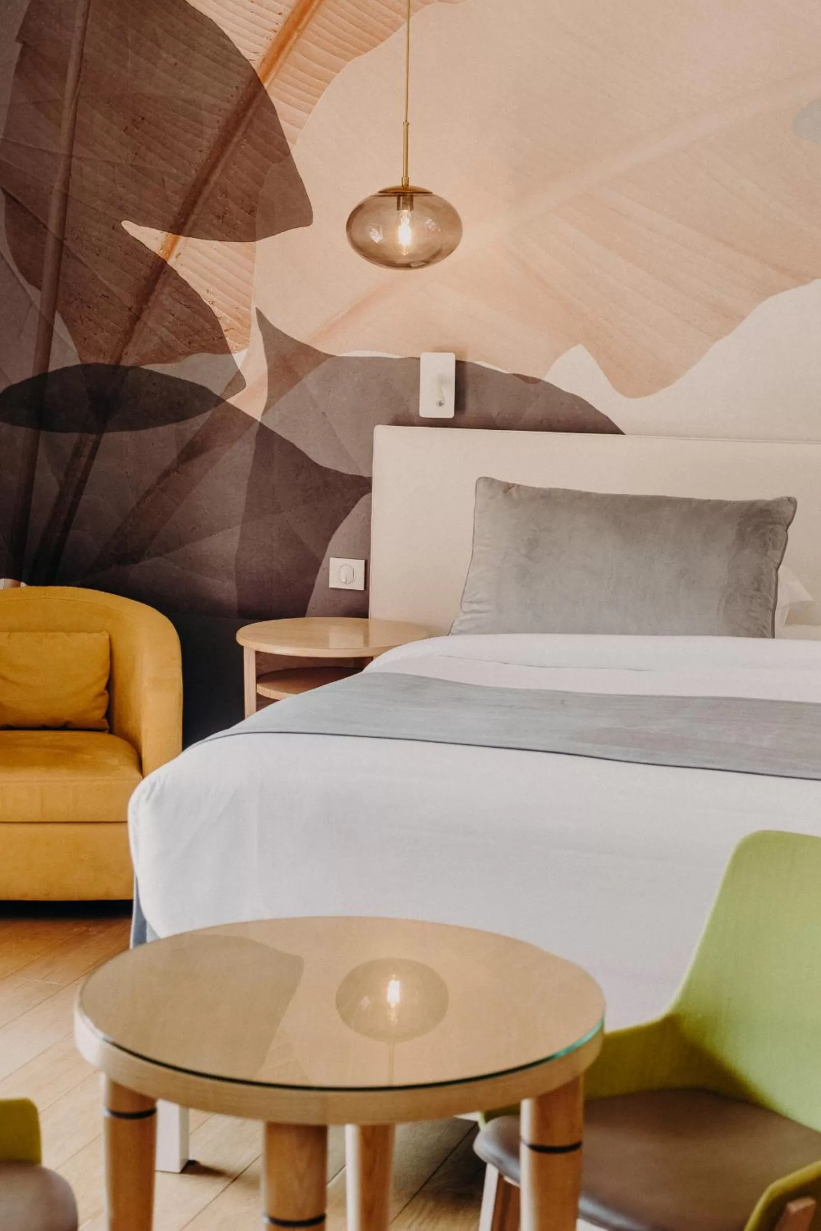 Bed in Hôtel Les Frères Ibarboure