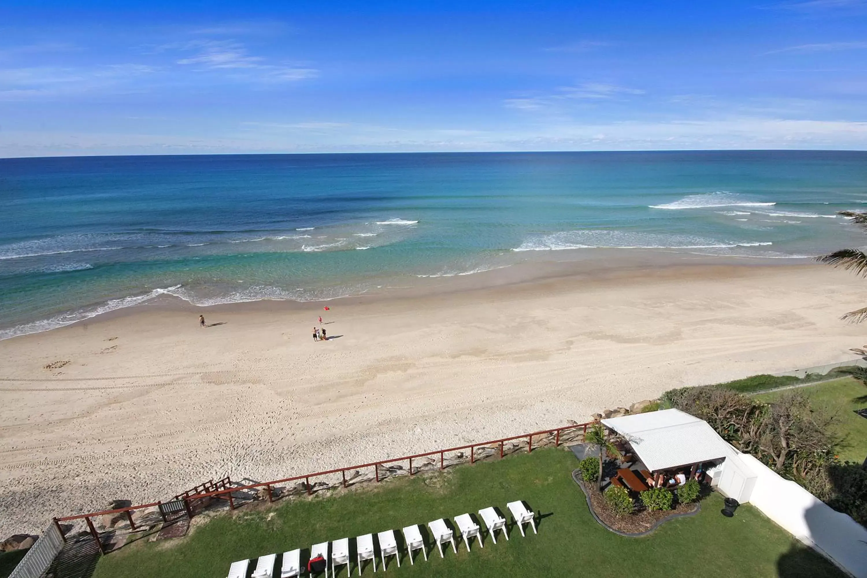 View (from property/room), Bird's-eye View in Spindrift on the Beach - Absolute Beachfront