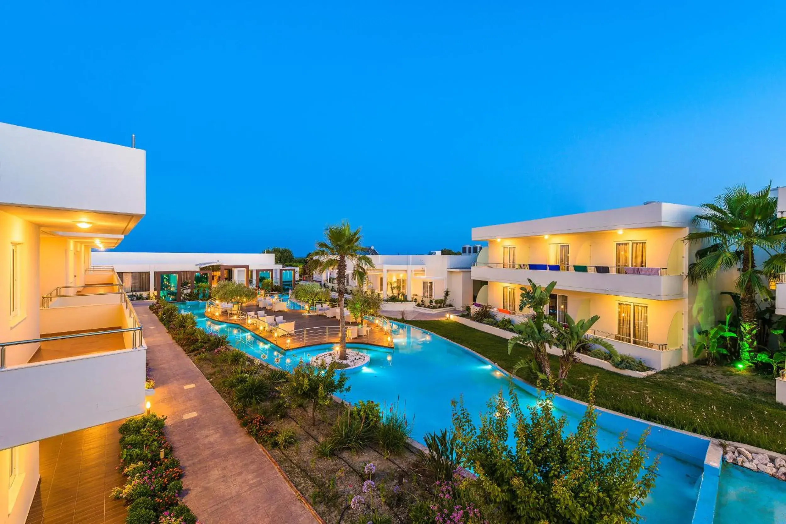 Communal lounge/ TV room, Swimming Pool in Afandou Bay Resort Suites