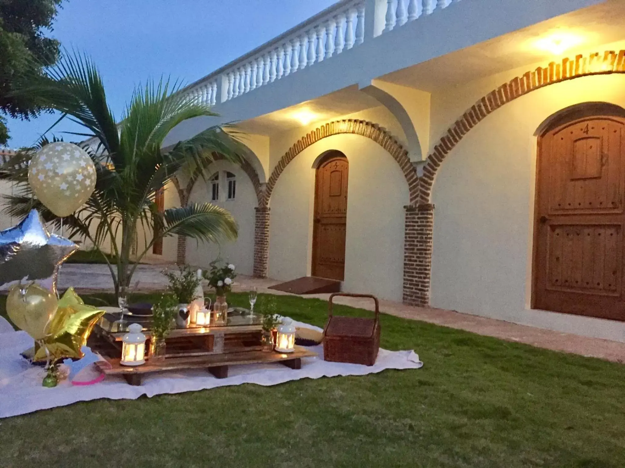 Inner courtyard view in Hotel Yamilí