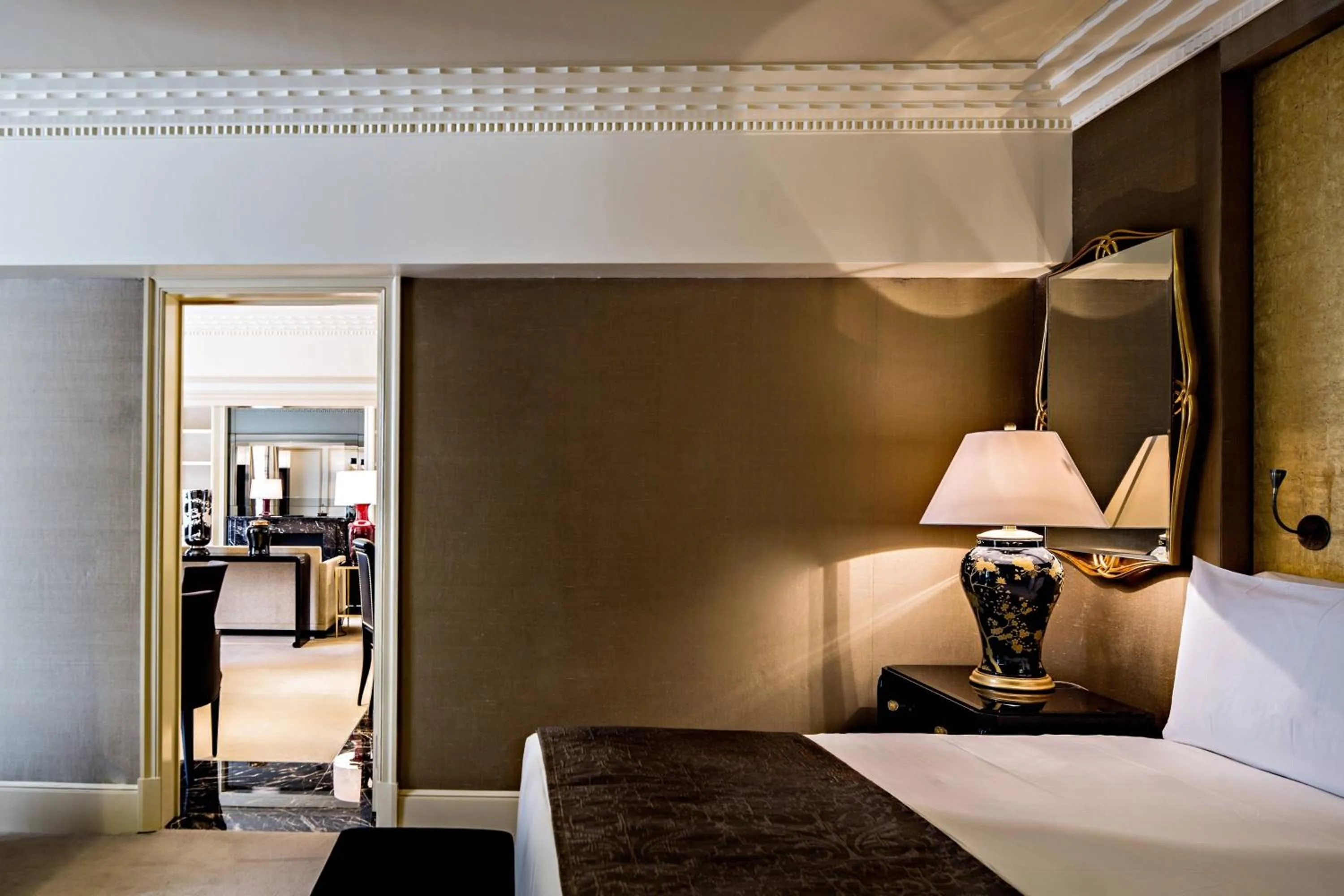 Bedroom, Bed in Prince de Galles, a Luxury Collection hotel, Paris