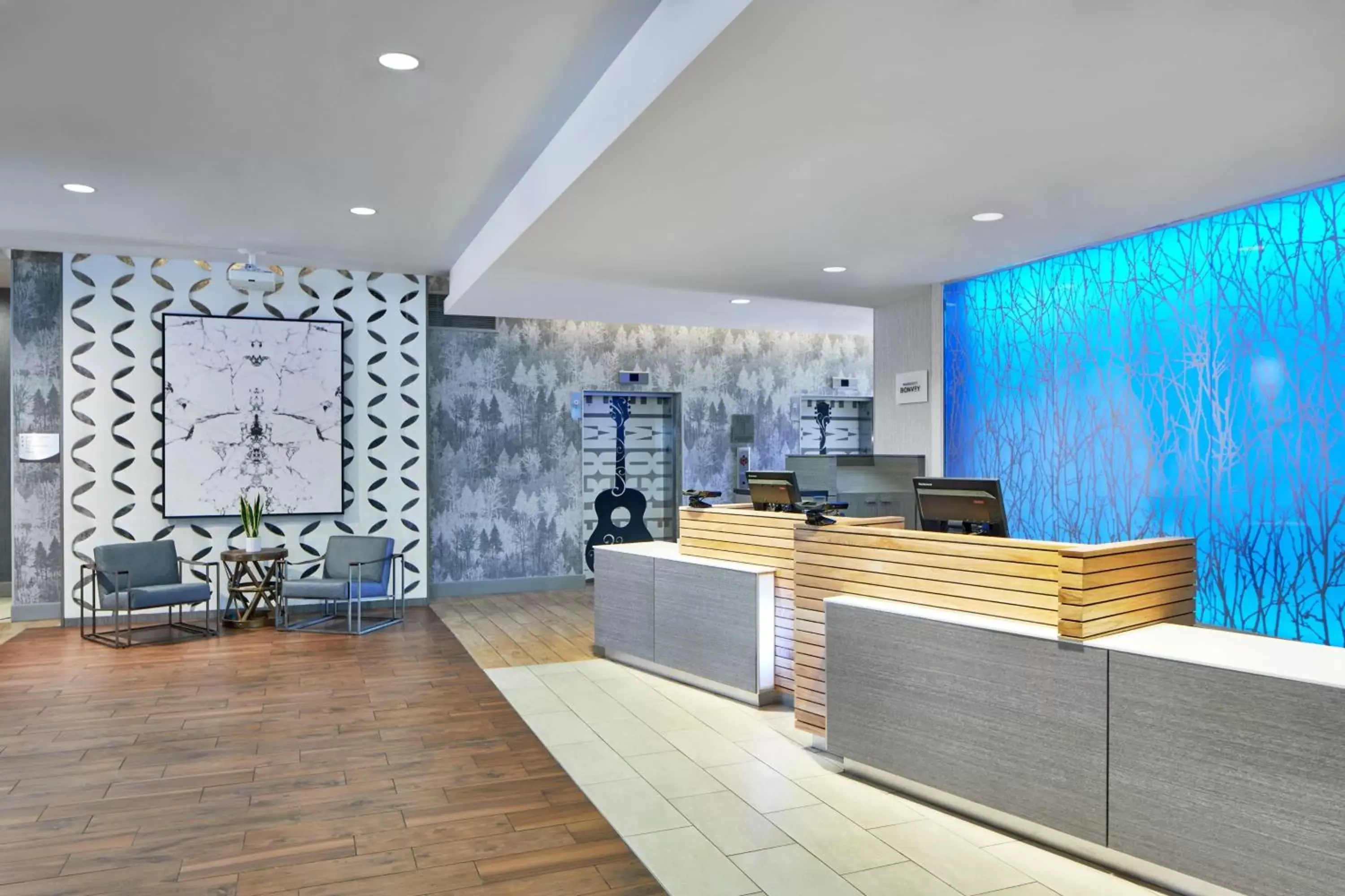 Lobby or reception, Lobby/Reception in Fairfield Inn and Suites by Marriott Nashville Downtown/The Gulch