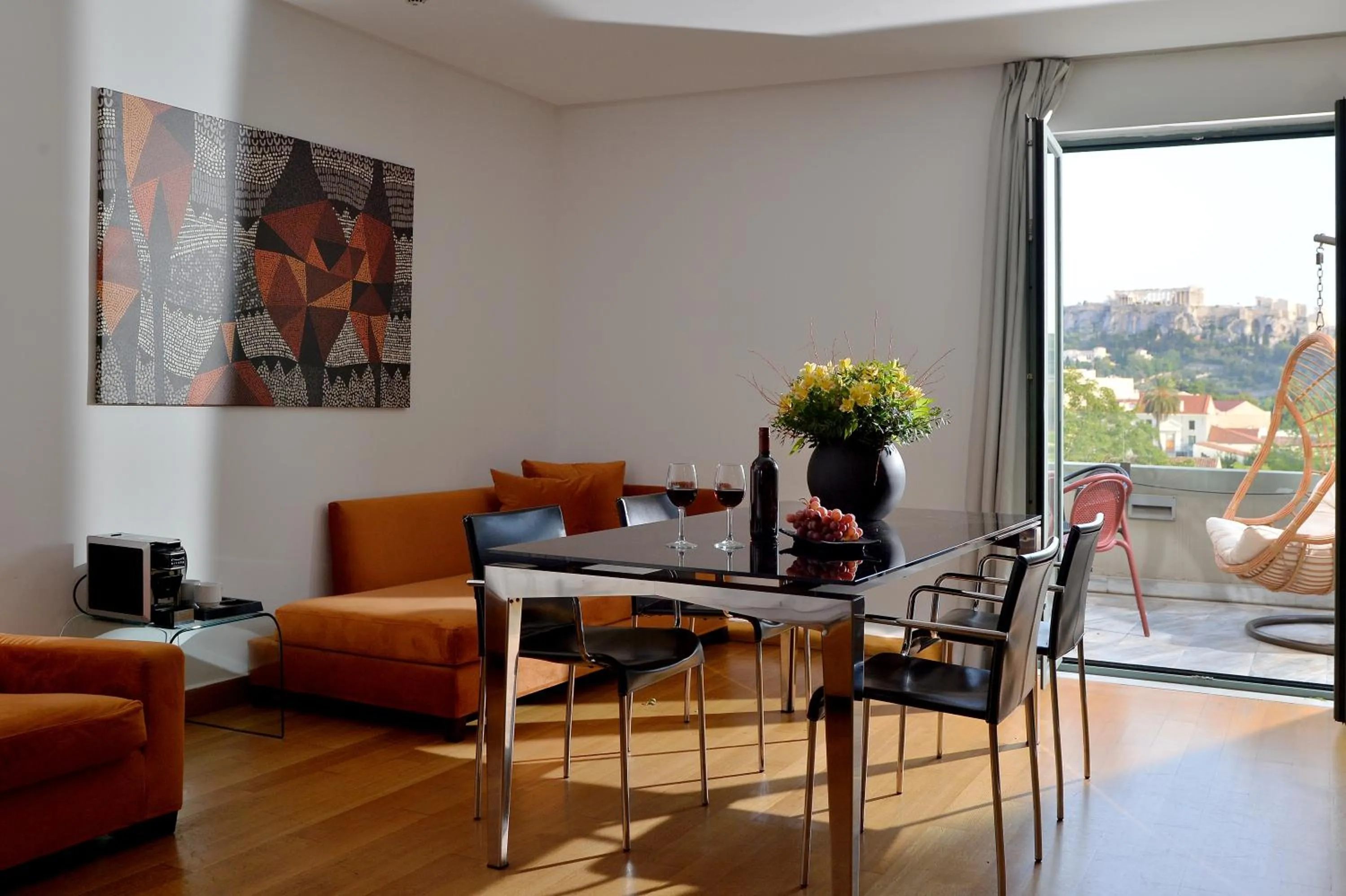 Patio in Athenaeum Eridanus Luxury Hotel