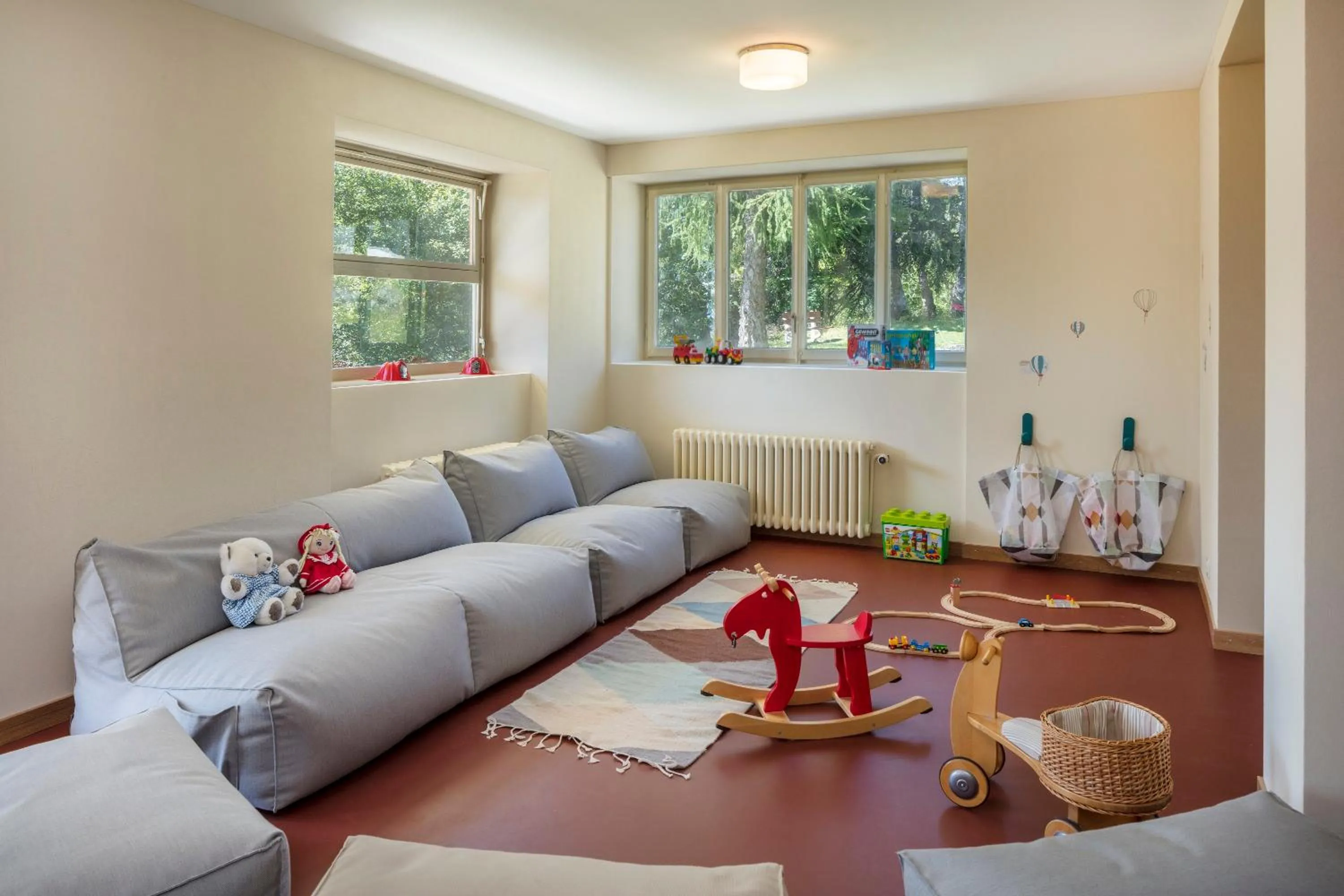 Lobby or reception in Crans-Montana Youth Hostel