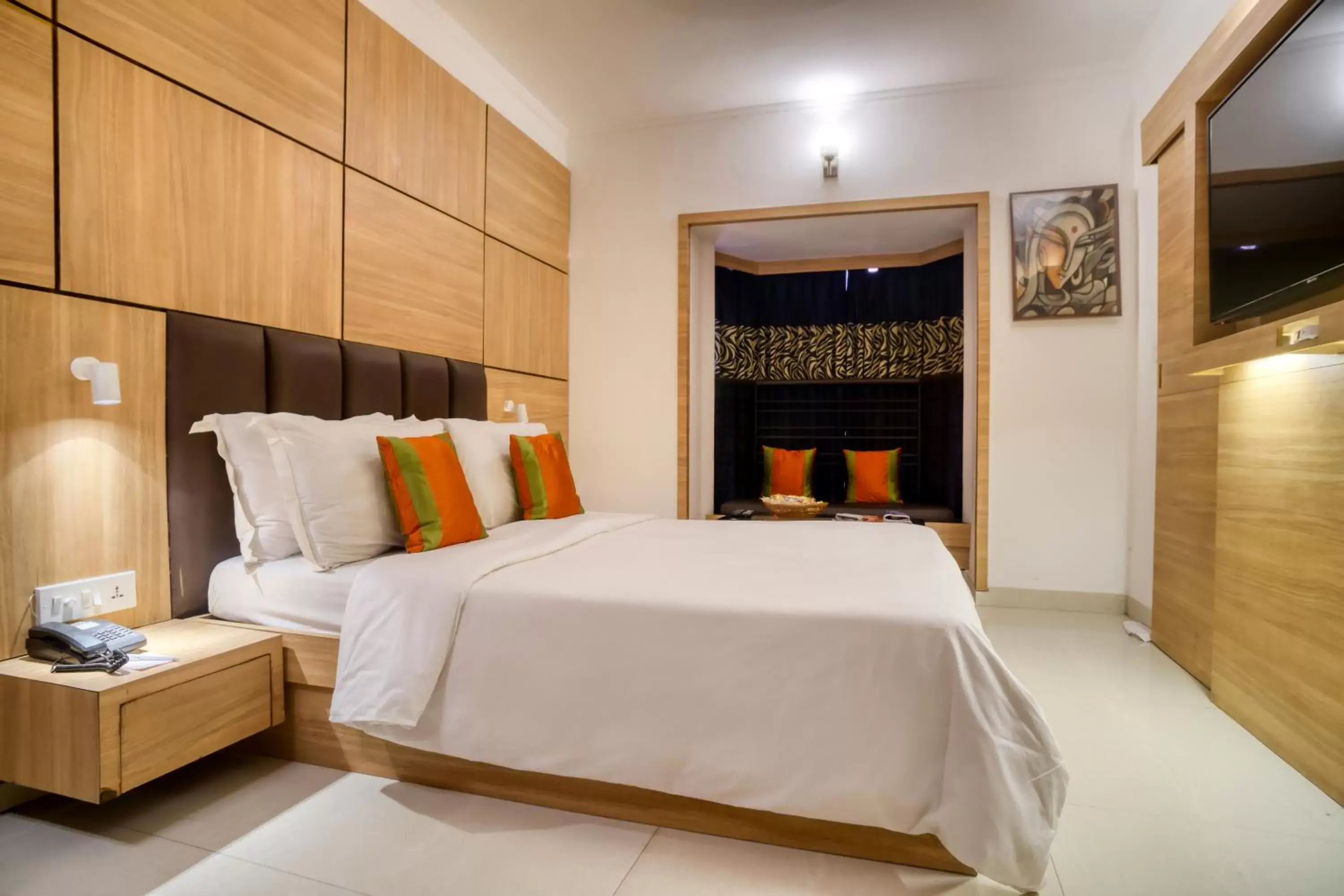 Bed in Roland Hotel Bed in Roland Hotel