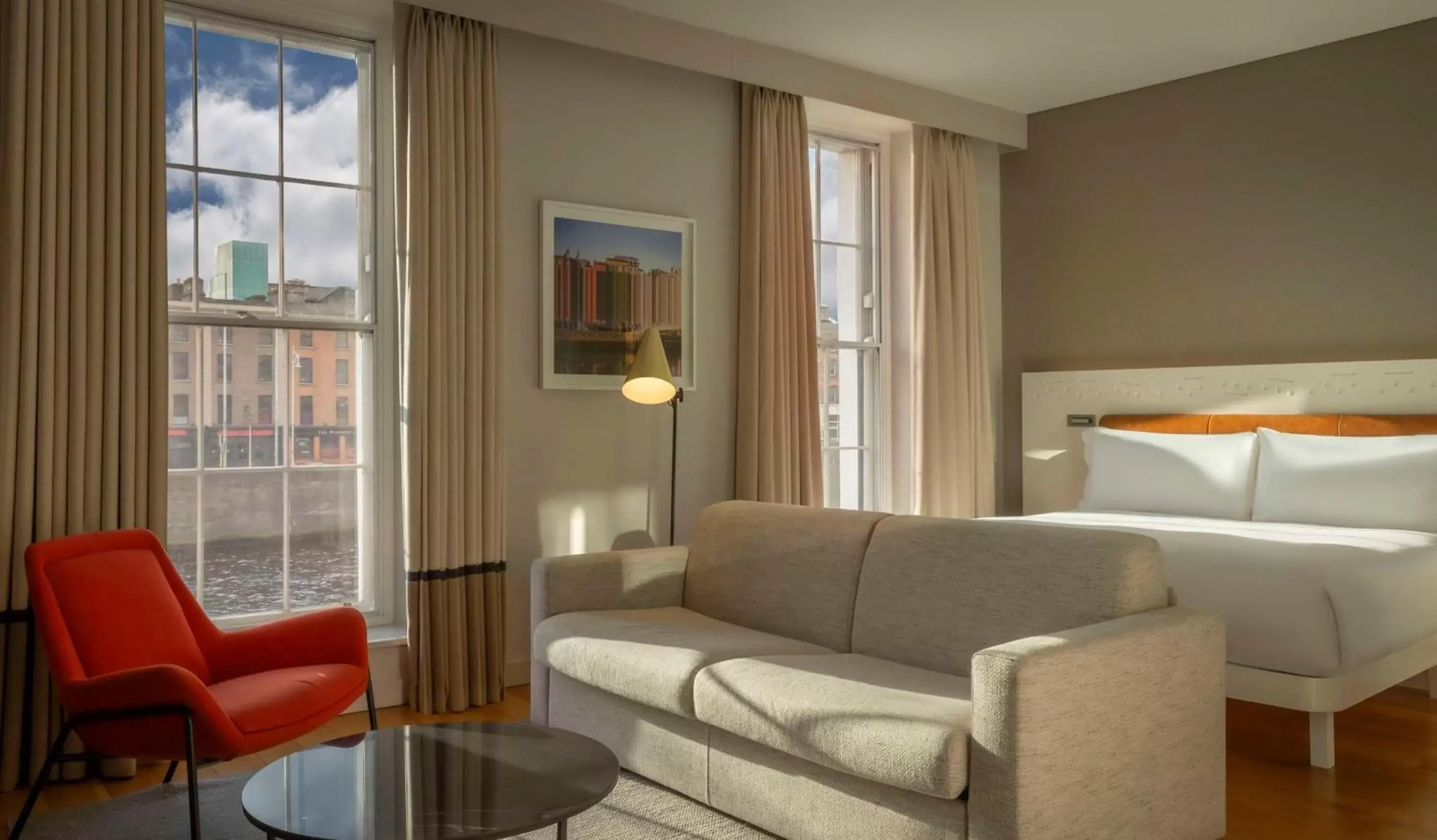 View (from property/room), Seating Area in The Morrison Dublin, Curio Collection by Hilton