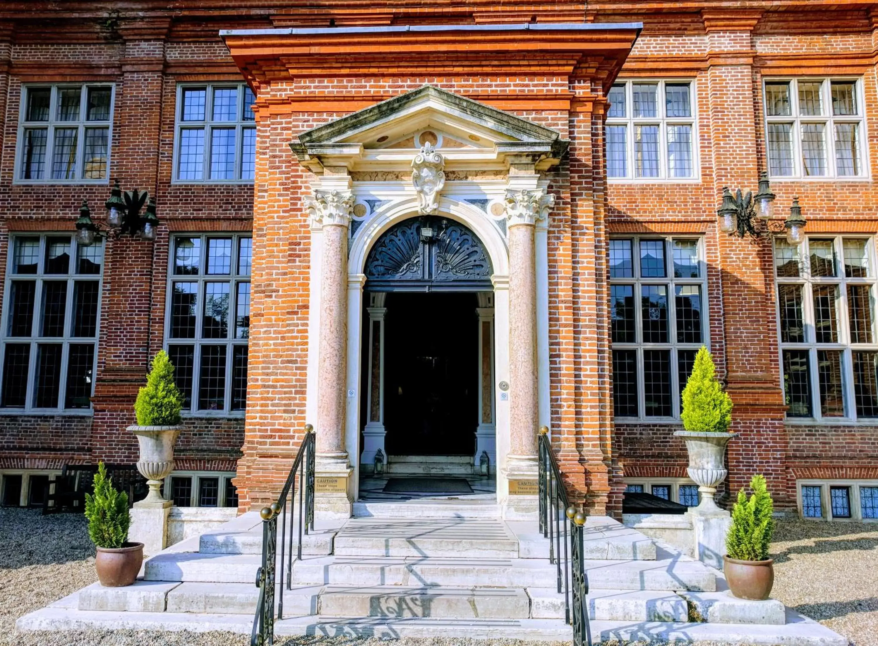 Facade/entrance in Broome Park Hotel