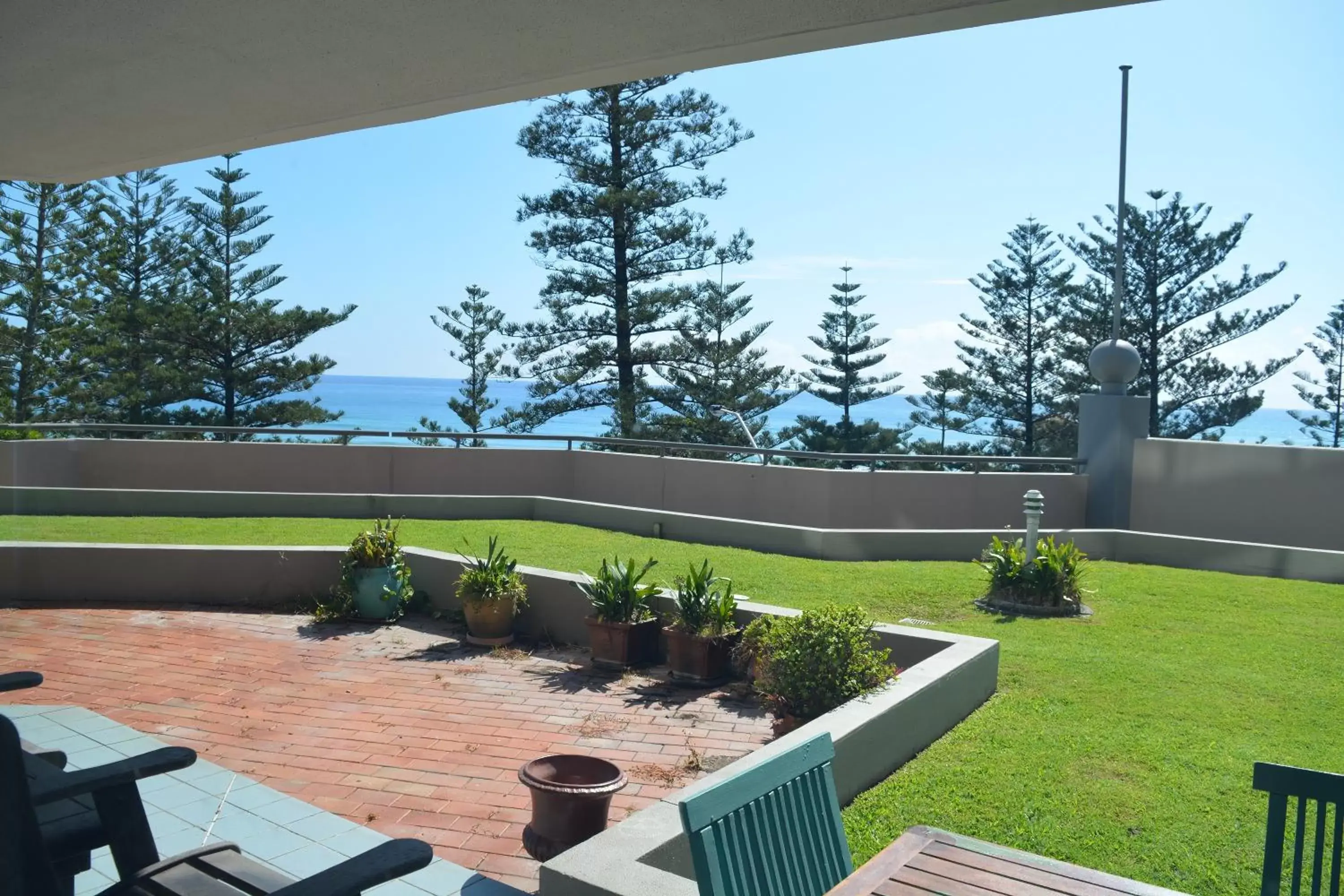 Patio in Points North Apartments