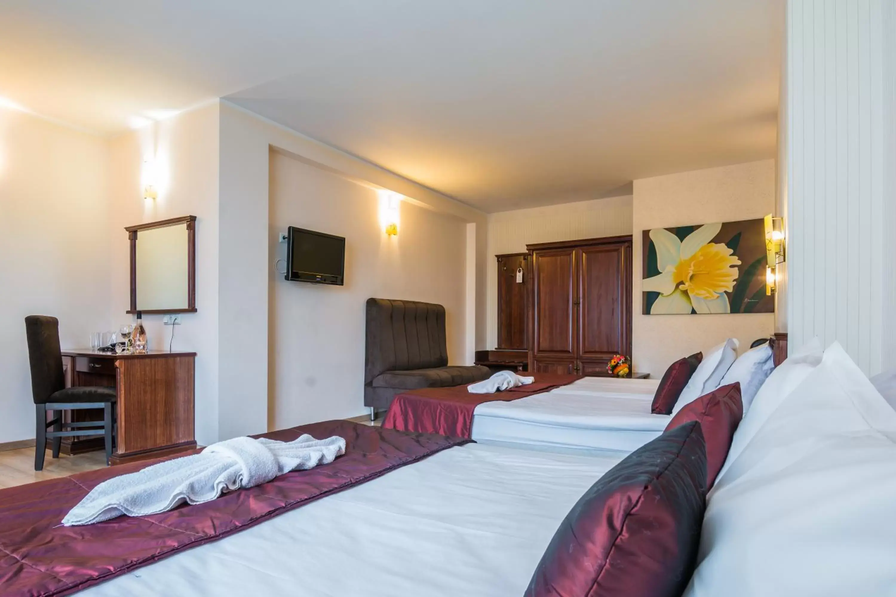 Bed in Aris Hotel Sofia Bed in Aris Hotel Sofia