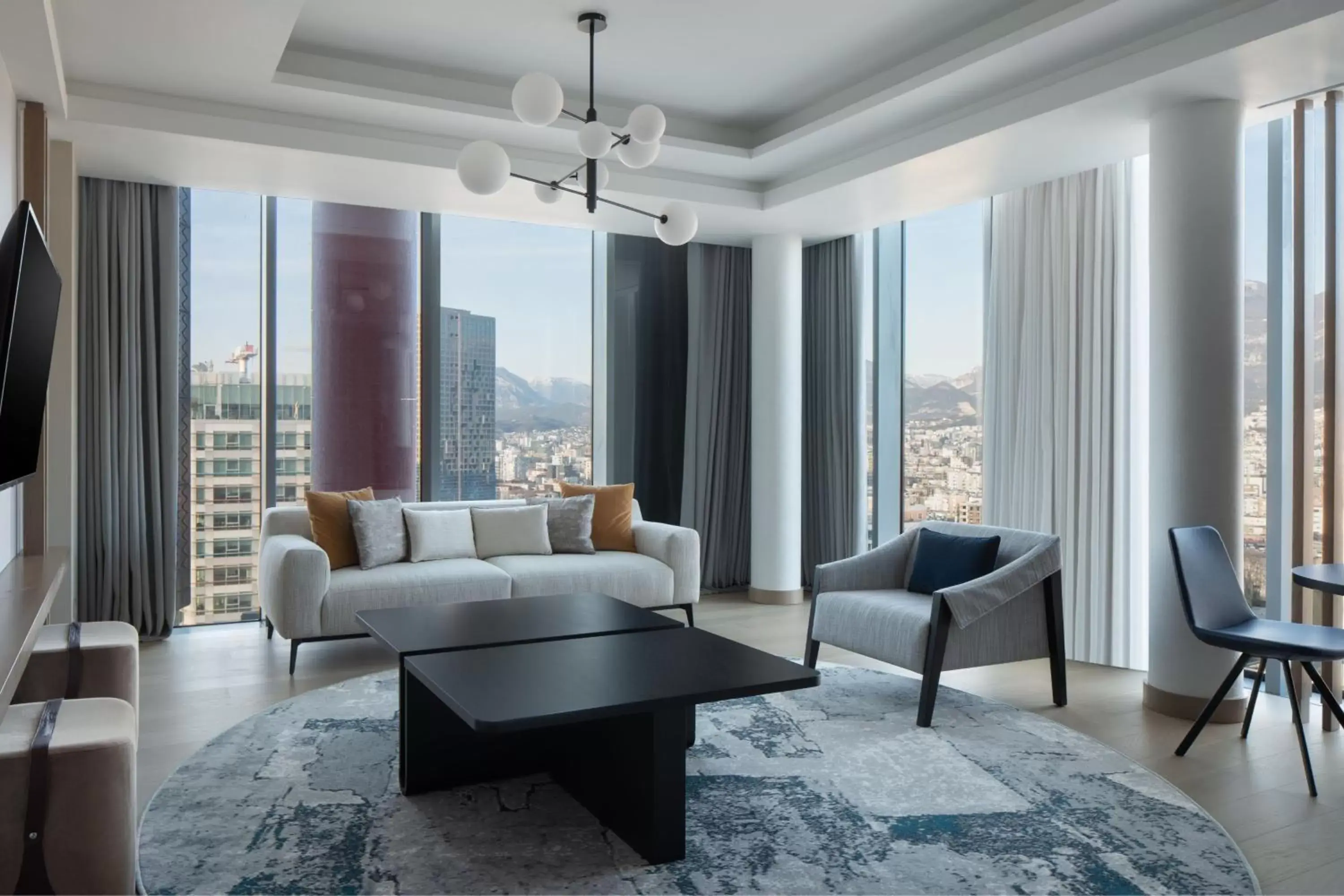 Living room, Seating Area in Tirana Marriott Hotel