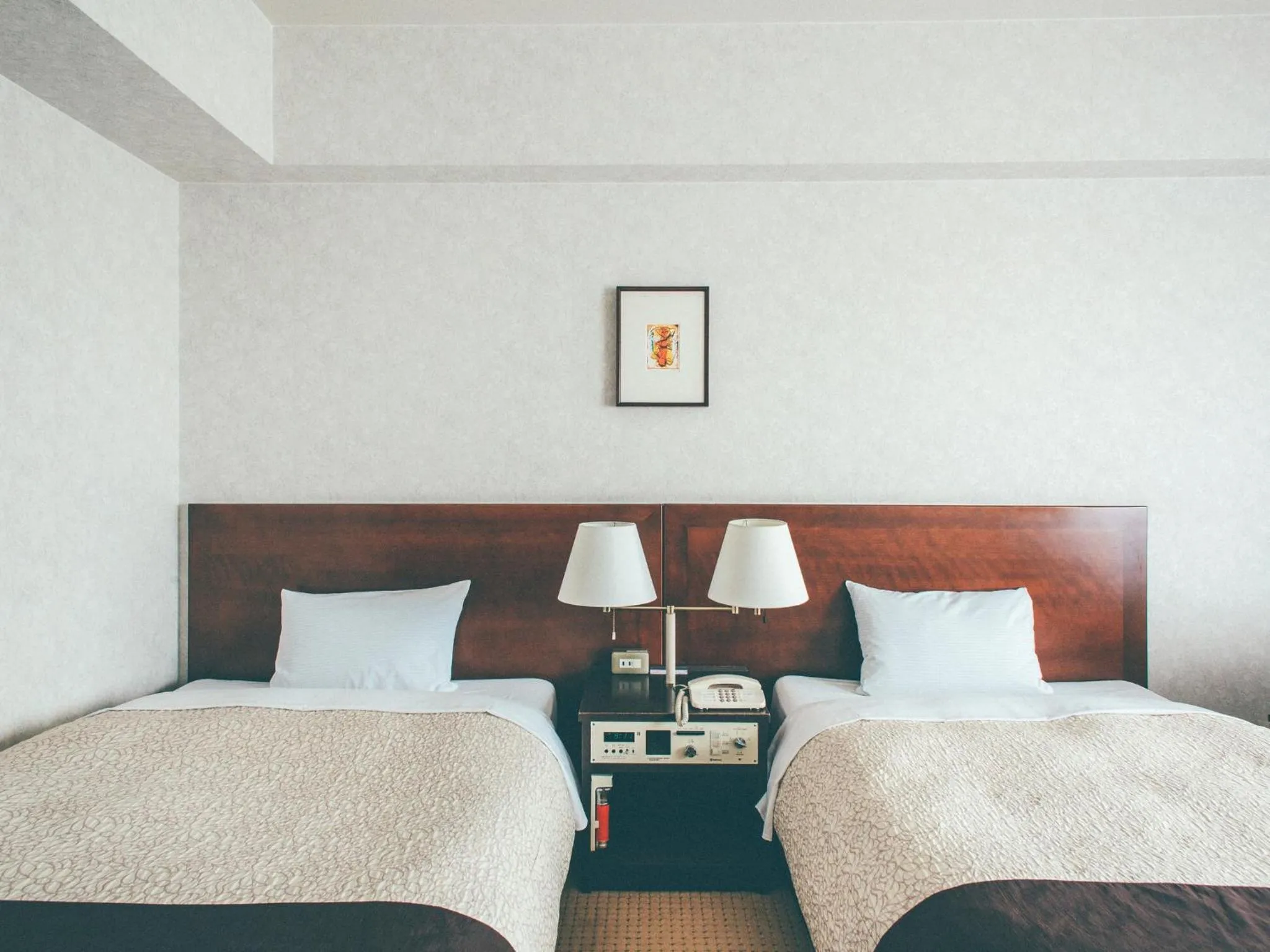 Photo of the whole room, Bed in Kanazawa Kokusai Hotel