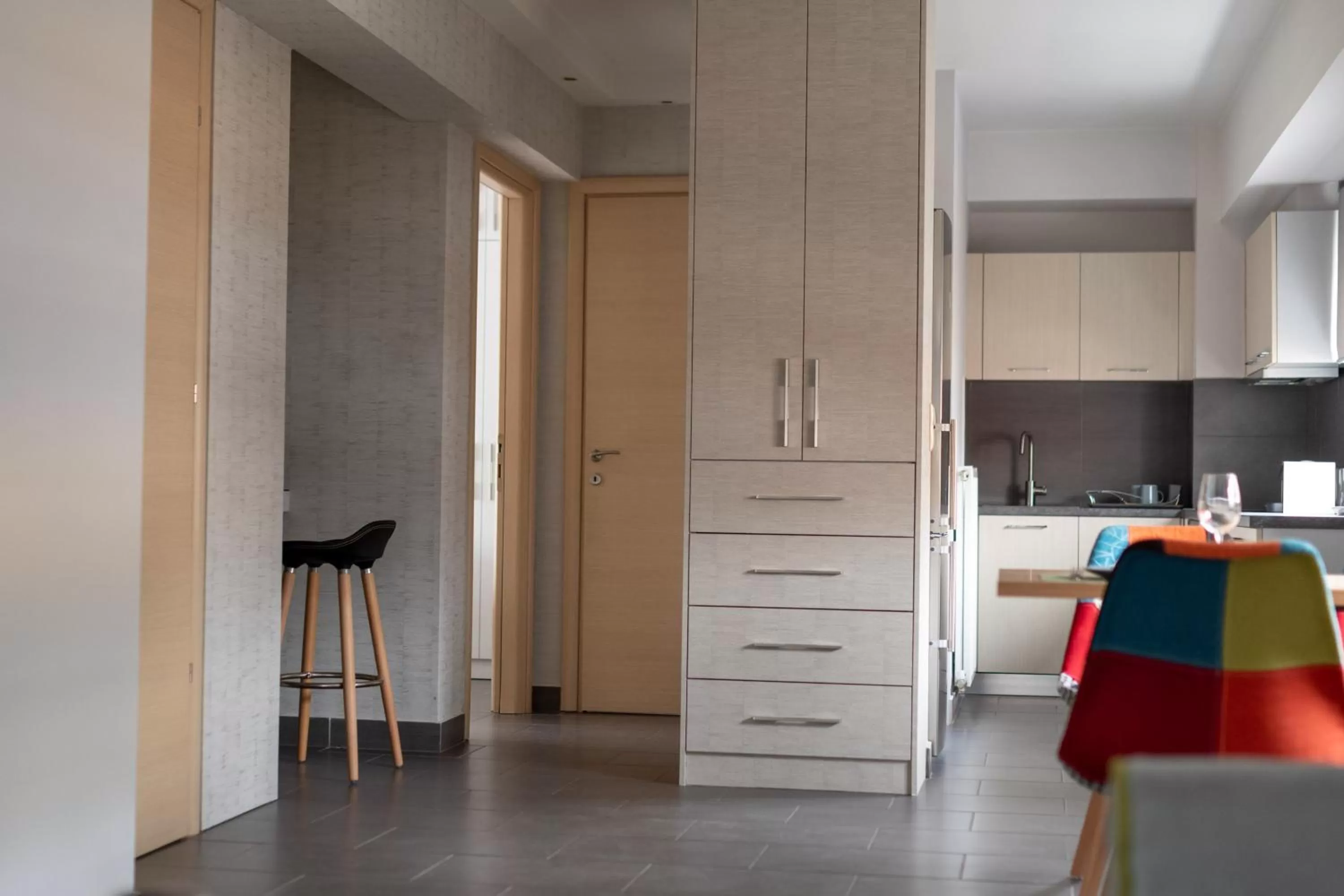 Living room in 12 Keys Athens Apartments