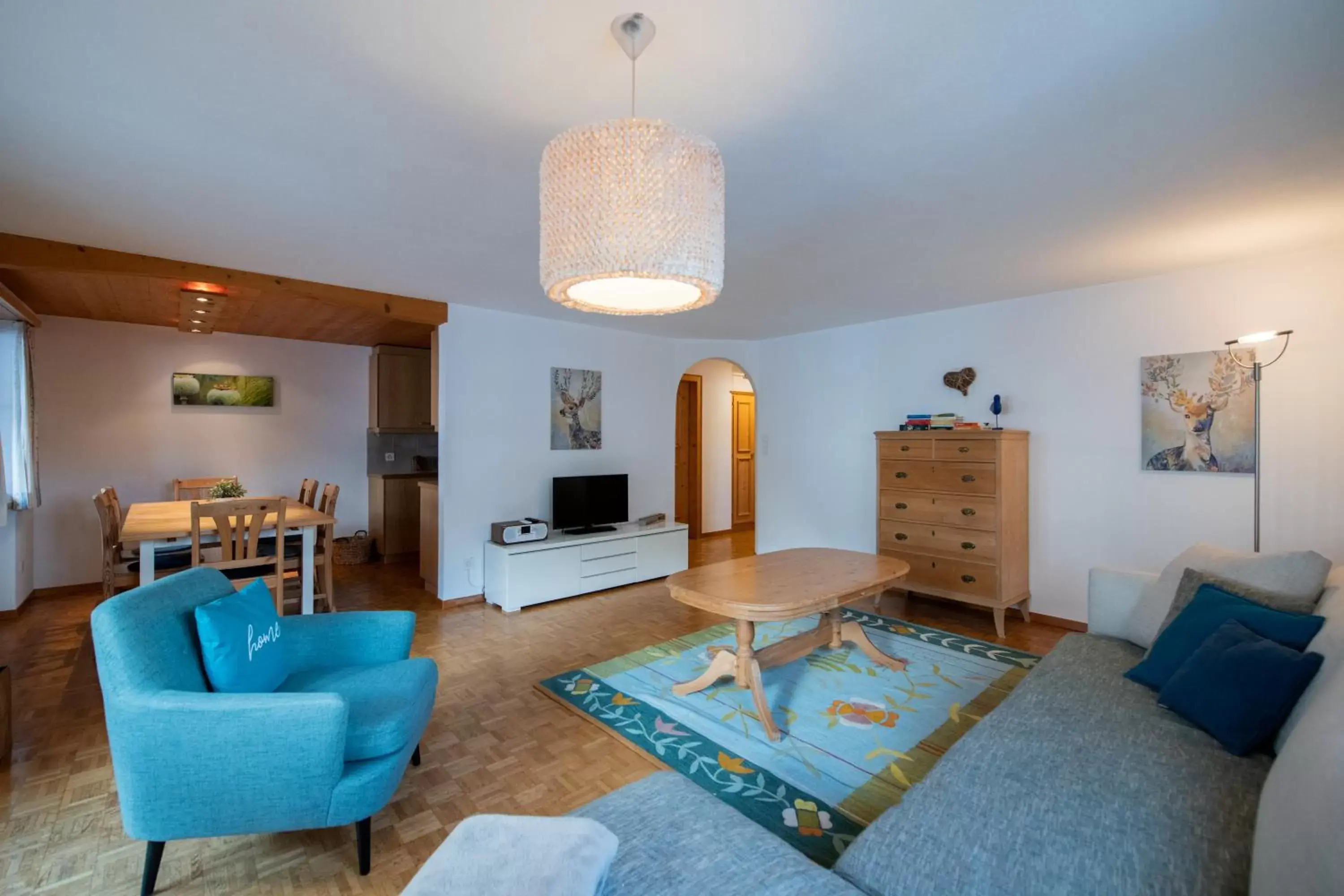 Living room, Seating Area in Sport-Lodge Klosters