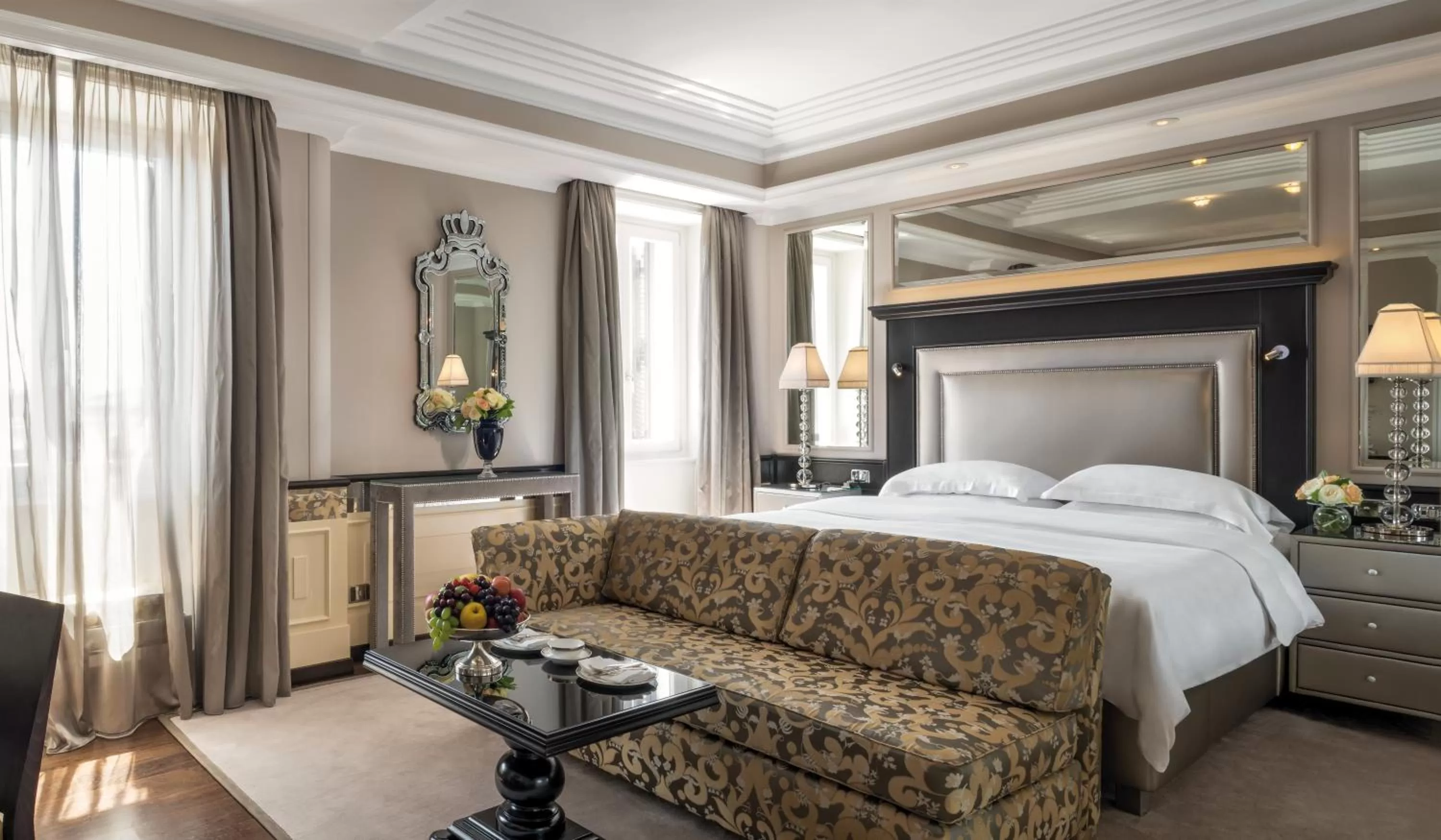 Bedroom, Bed in Hassler Roma