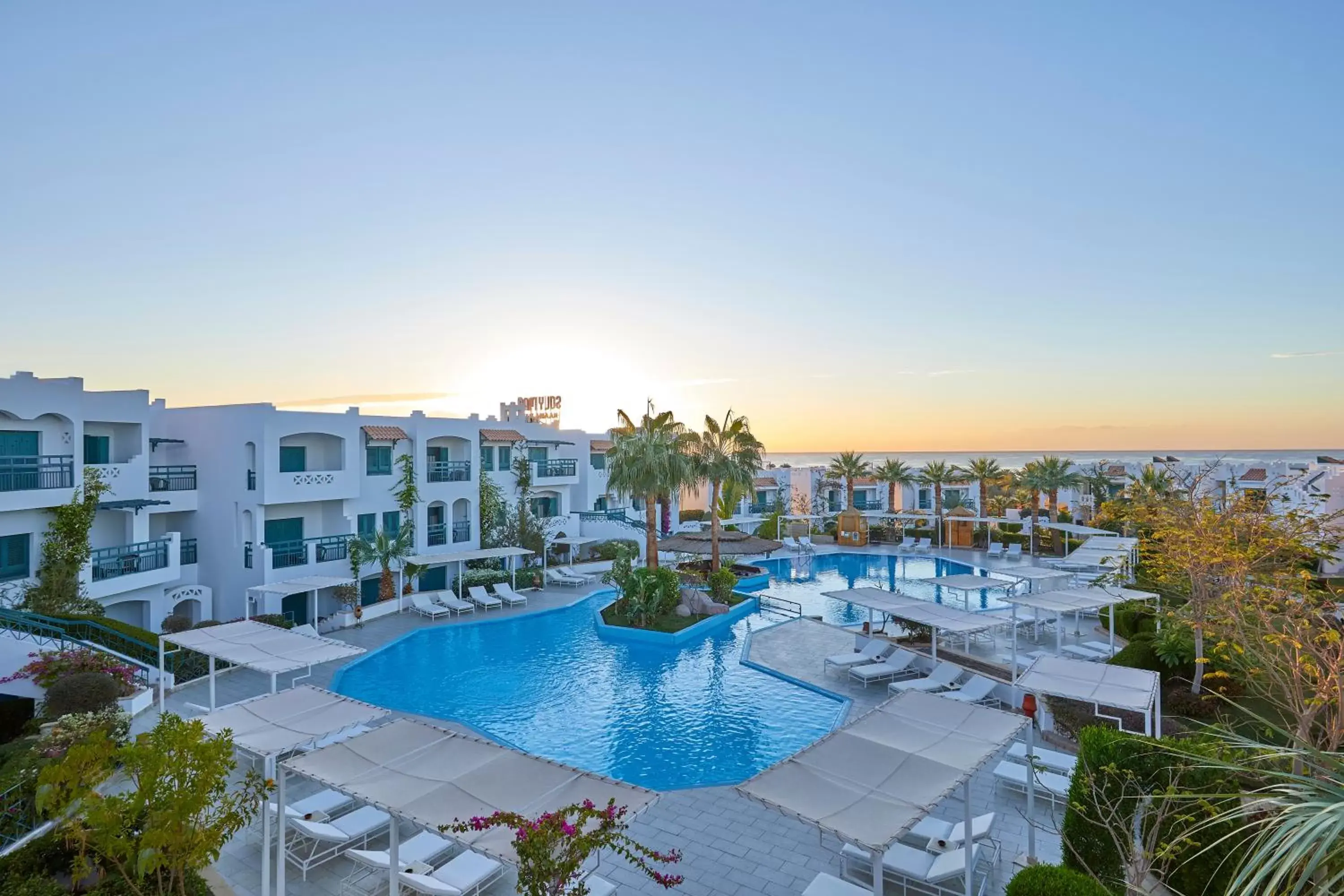 Bird's eye view, Swimming Pool in Solymar Naama Bay