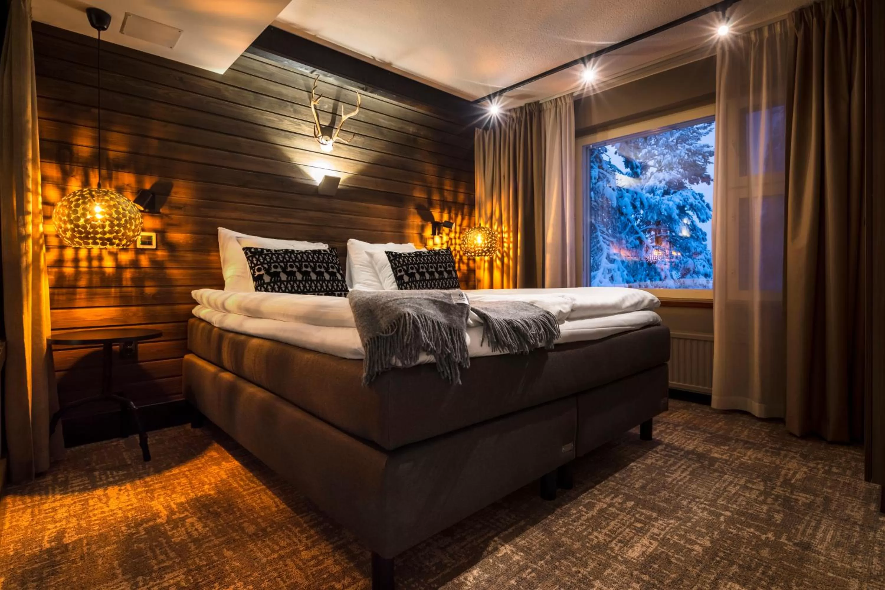 Bed in Lapland Hotels Sky Ounasvaara