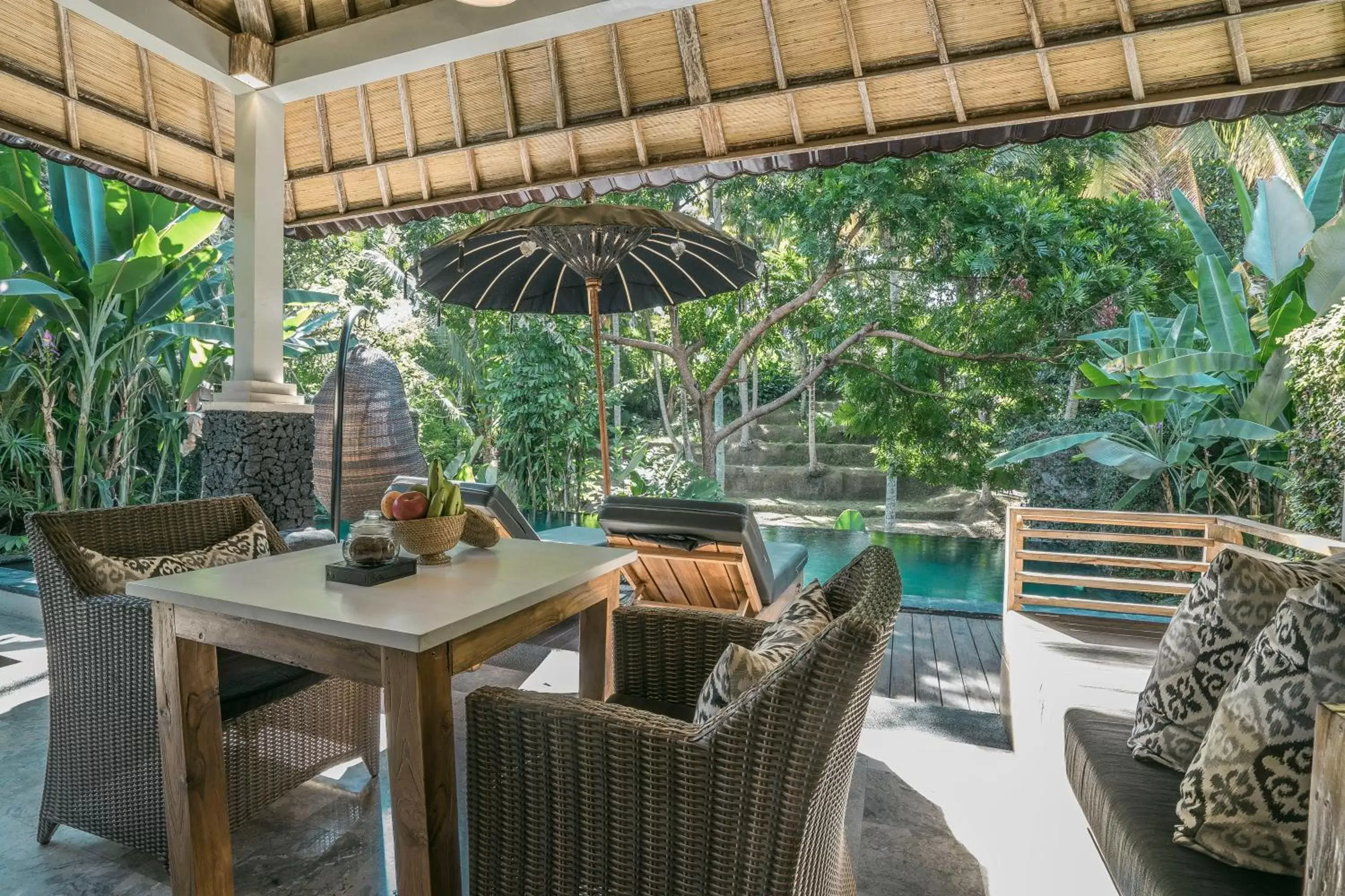 Swimming pool, Restaurant/Places to Eat in KajaNe Mua at Ubud Bali