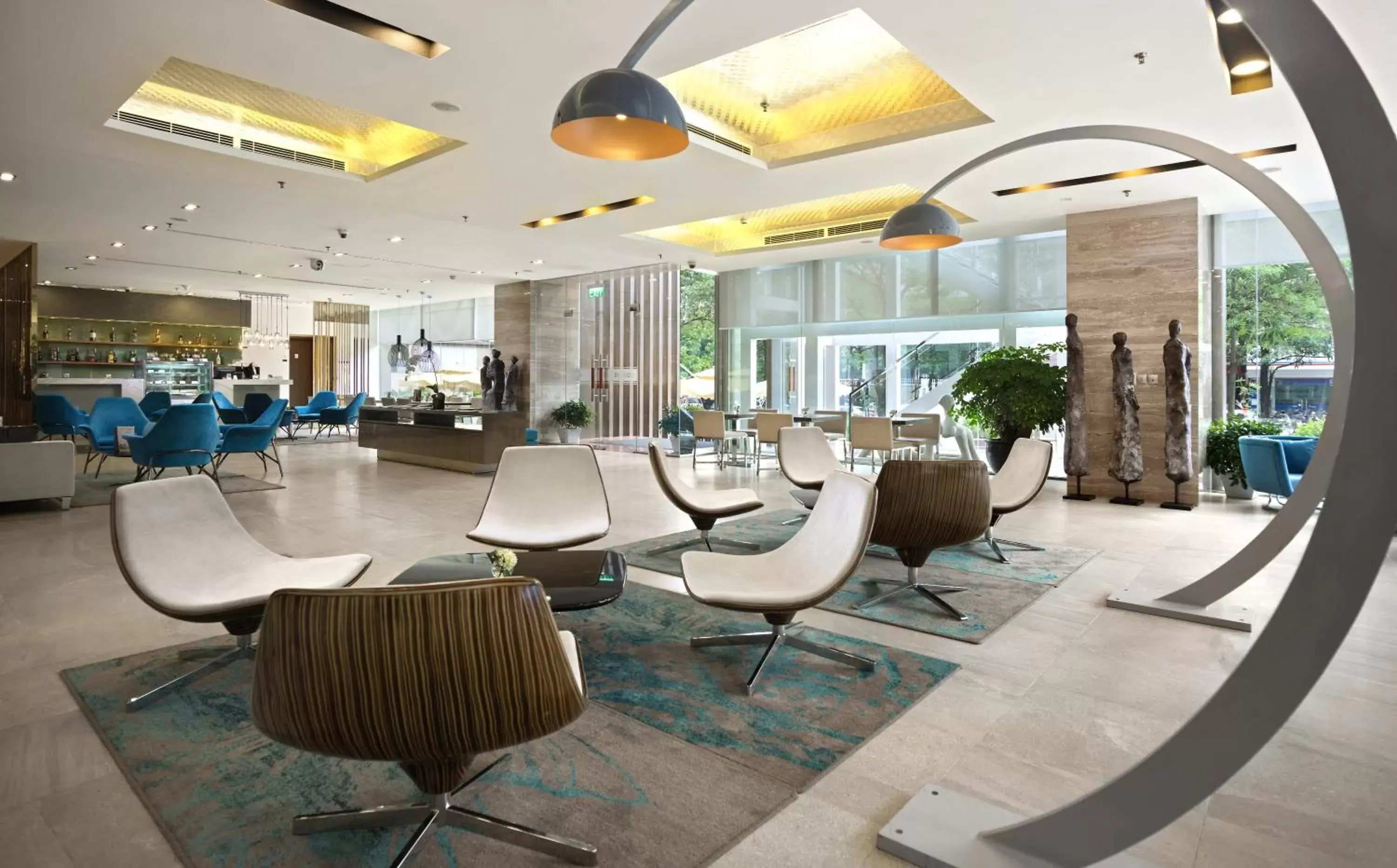 Lobby or reception, Restaurant/Places to Eat in Novotel Suites Hanoi