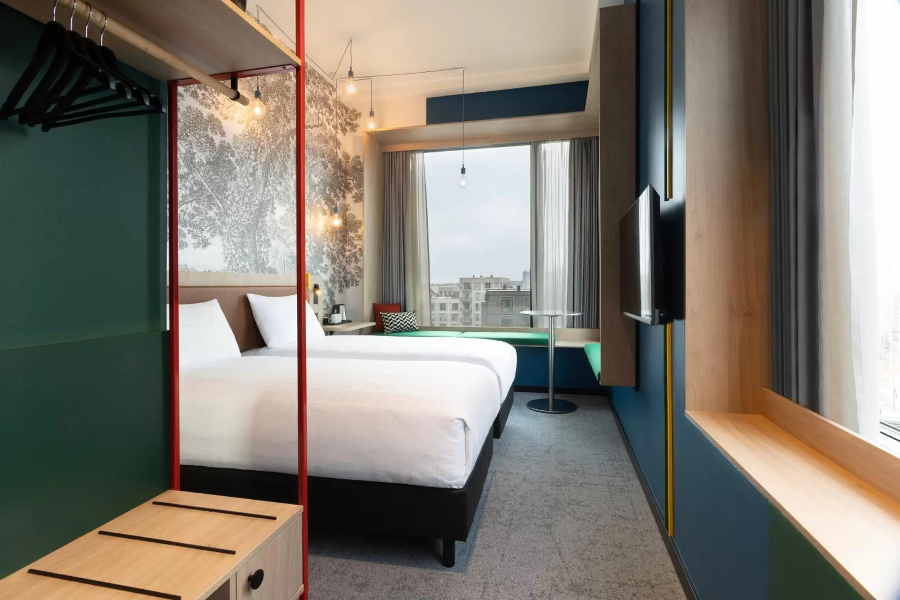 Bedroom, Bed in ibis Styles Copenhagen Orestad