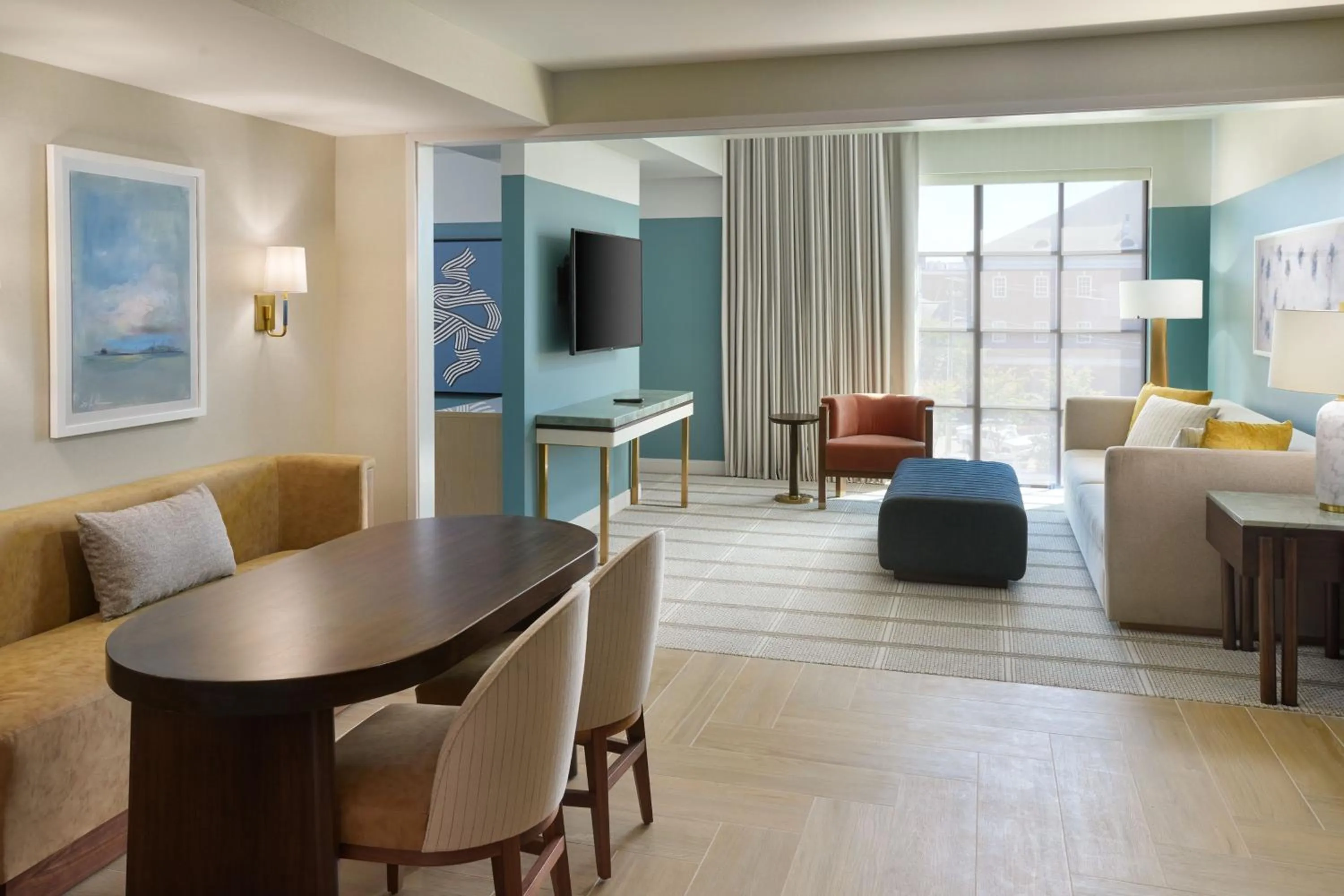 Living room in The Alamite, Tuscaloosa, a Tribute Portfolio Hotel