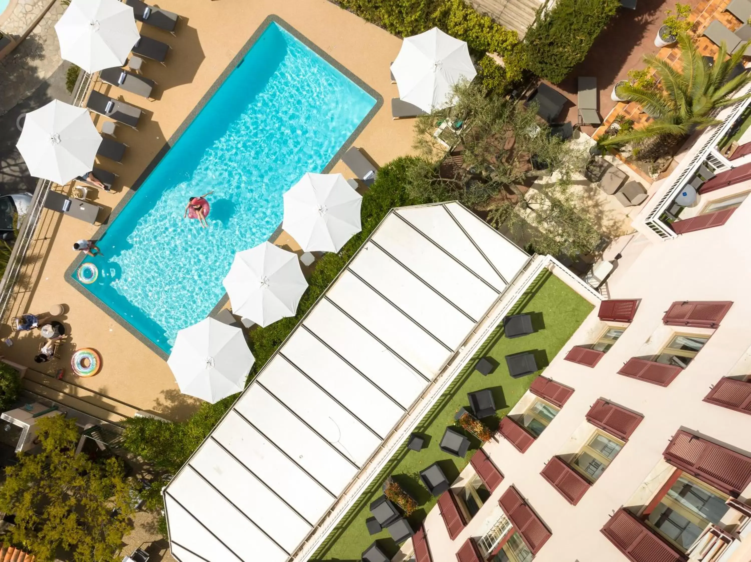 Property building, Bird's-eye View in The Originals Boutique, Hôtel des Orangers, Cannes (Inter-Hotel)