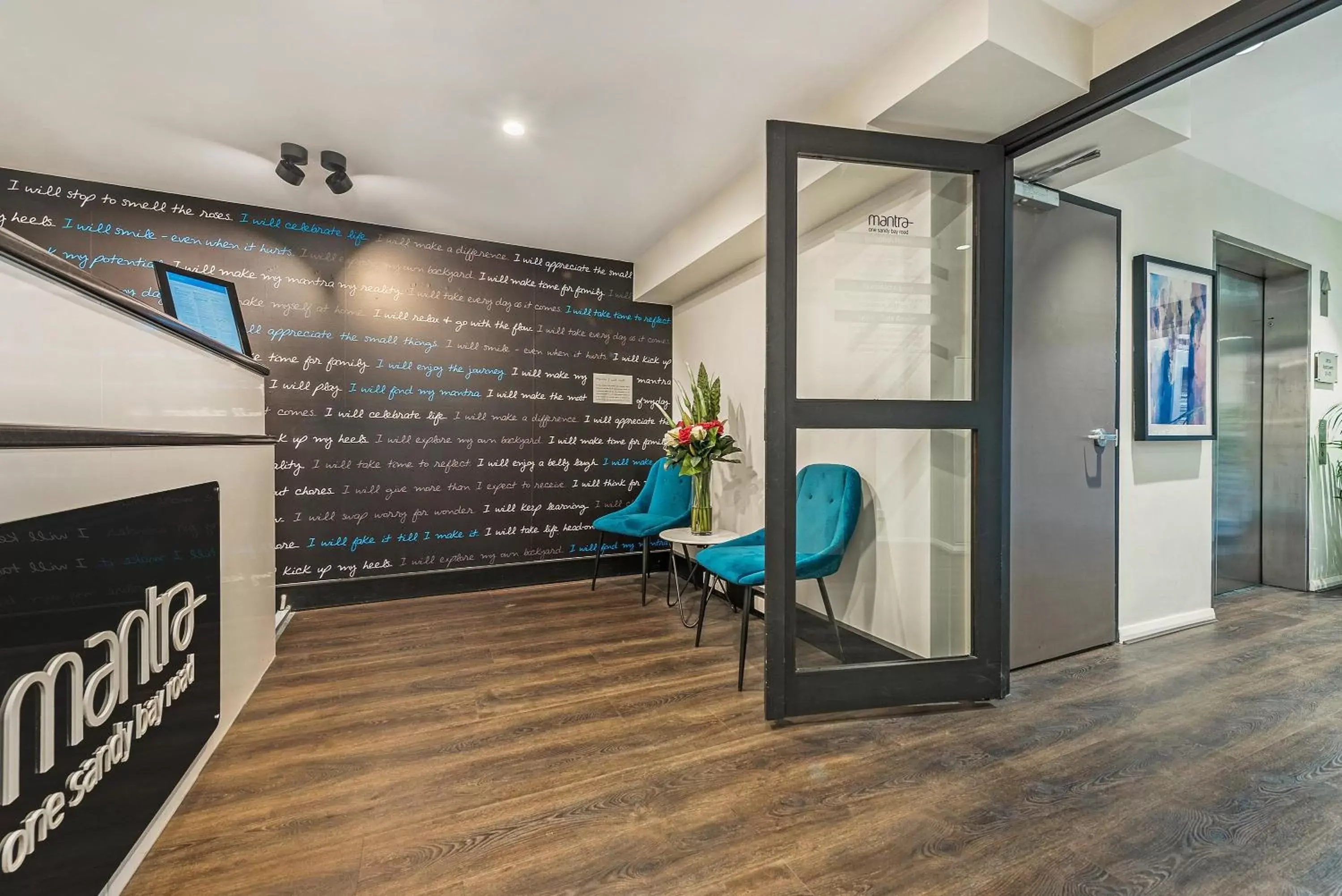 Lobby or reception in Mantra One Sandy Bay Road Lobby or reception in Mantra One Sandy Bay Road