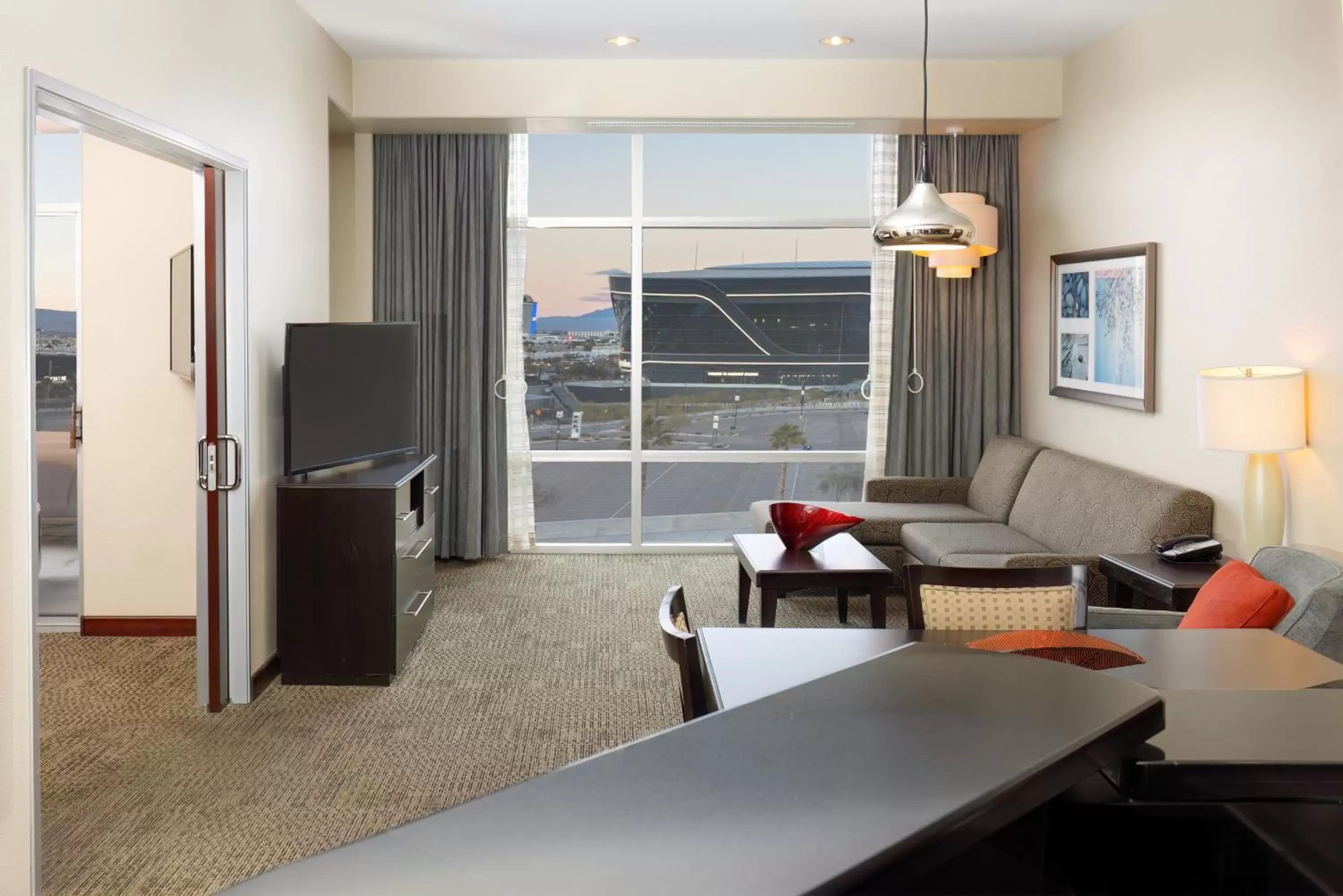 Photo of the whole room, Seating Area in Staybridge Suites Las Vegas - Stadium District