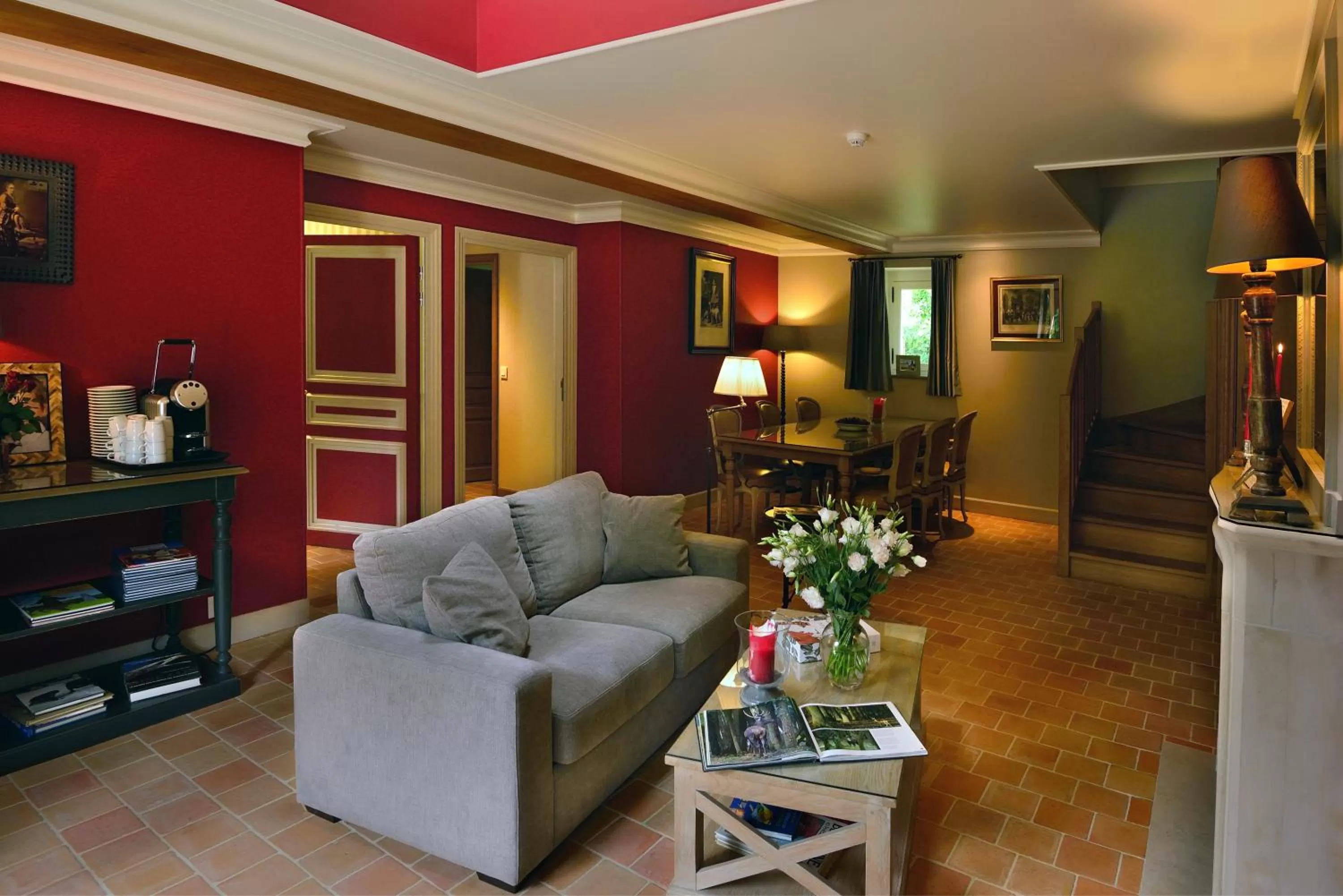 Seating area in Château-Hôtel de Bourron
