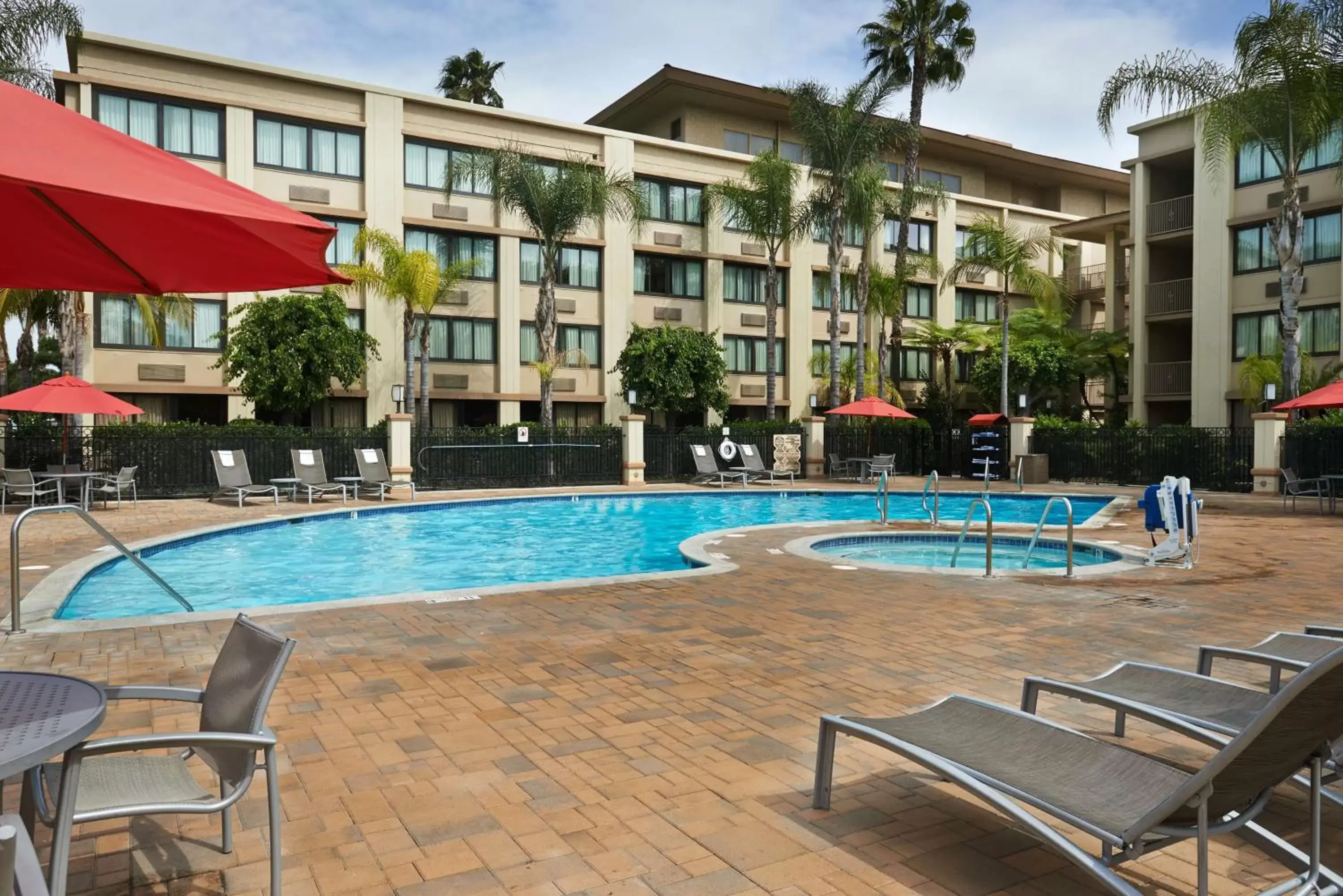 Pool view, Property Building in Doubletree by Hilton Buena Park